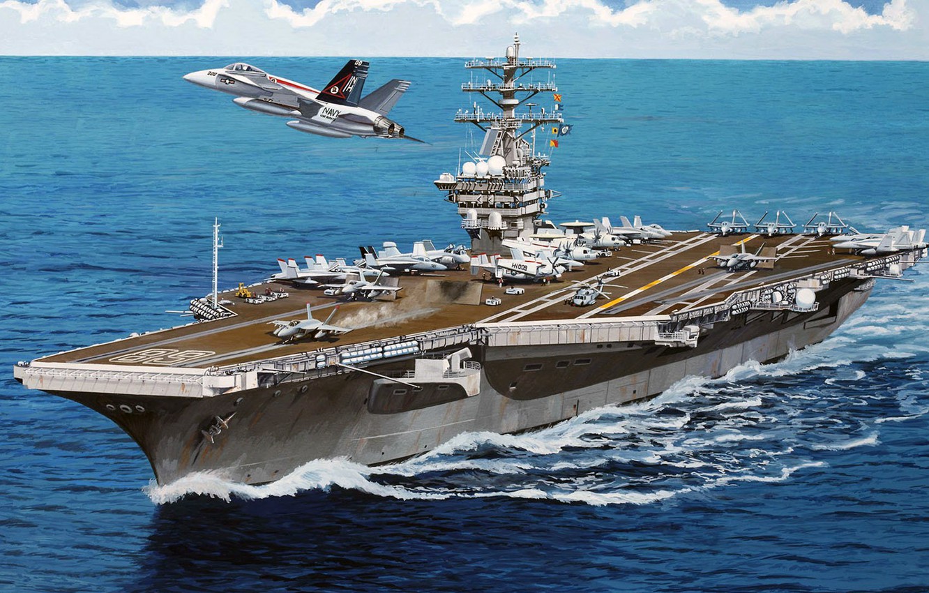 Photo Wallpaper Us Navy, Us Aircraft Carrier, Uss Nimitz, Nimitz 1 1200