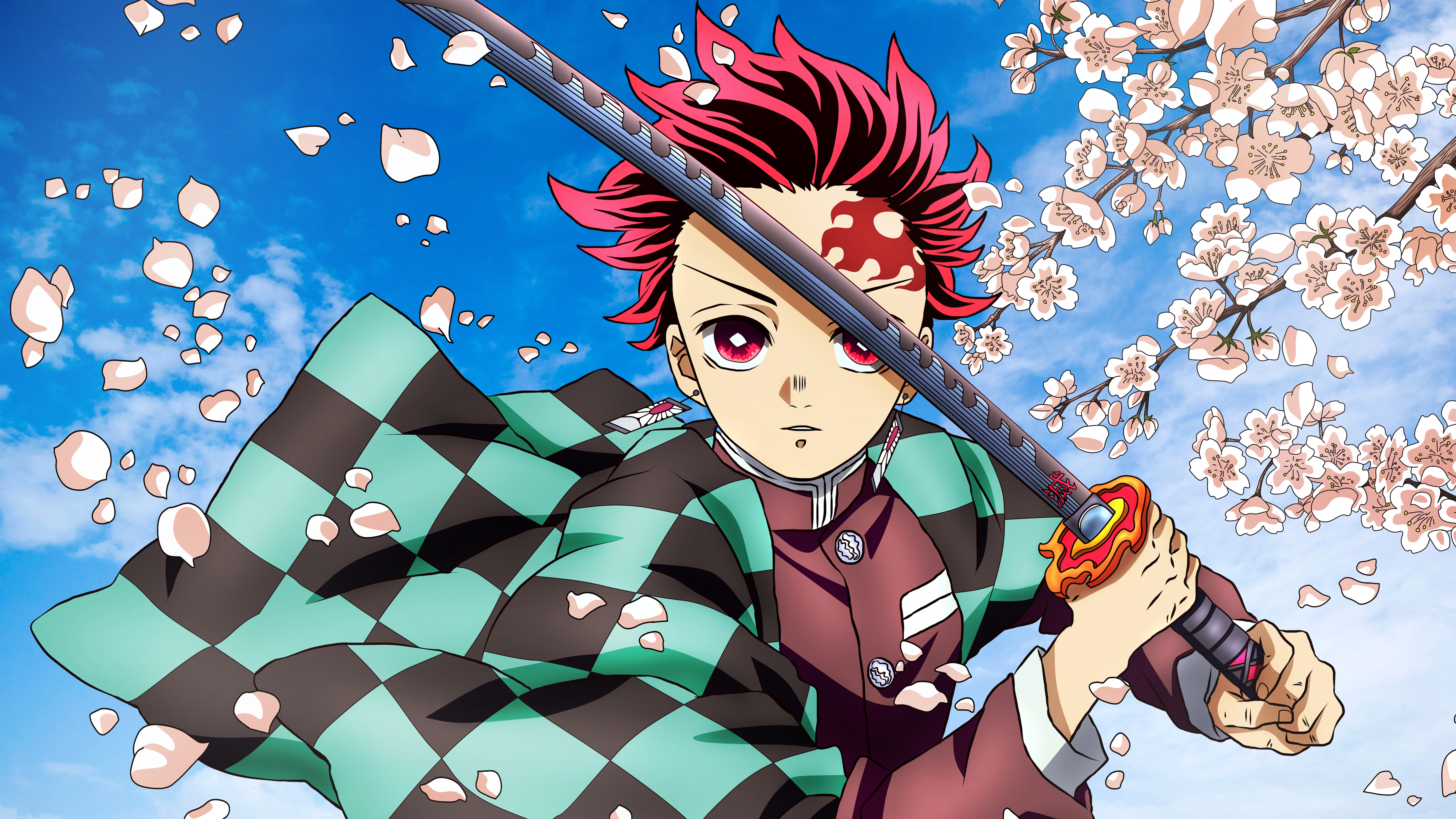 Redhead Tanjiro Kamado With Sword