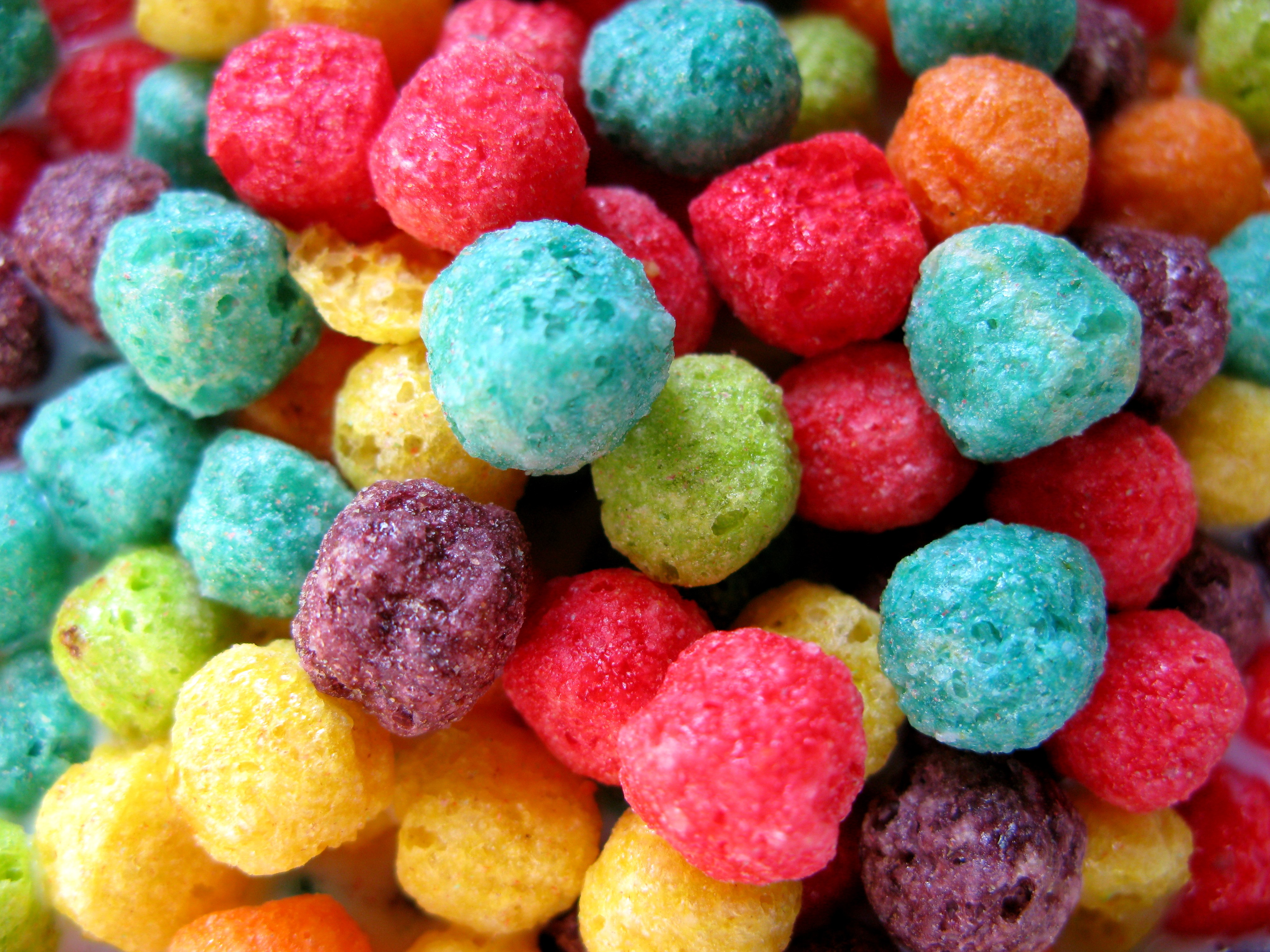 Free photo: Colorful Cereal, Blueberries, Cereal
