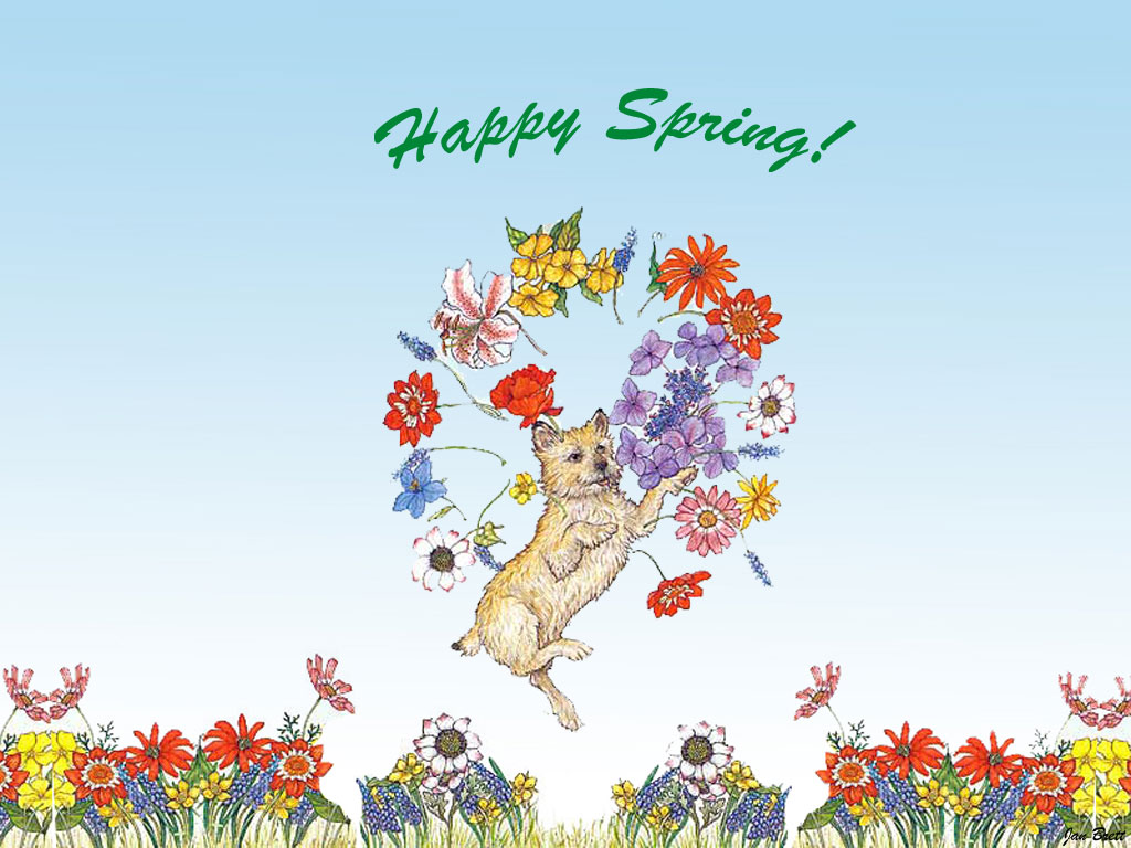 happy spring day wallpaper