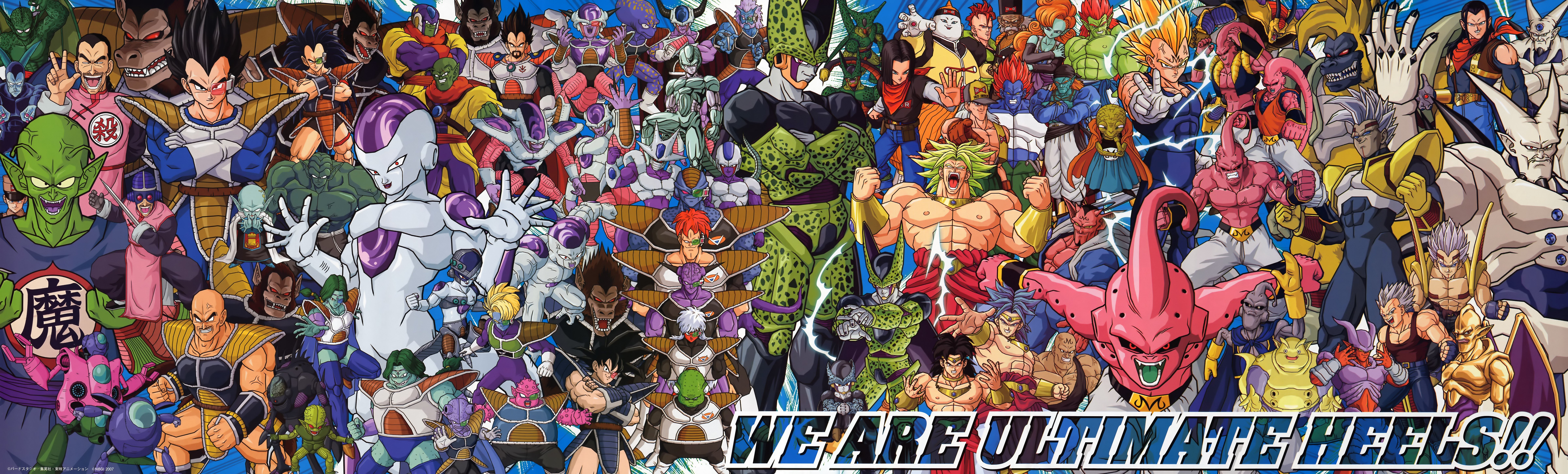 anime, Dragon Ball, Vegeta, Majin Buu, Android Android Super Saiyan, Frieza, Cell (character) Wallpaper HD / Desktop and Mobile Background