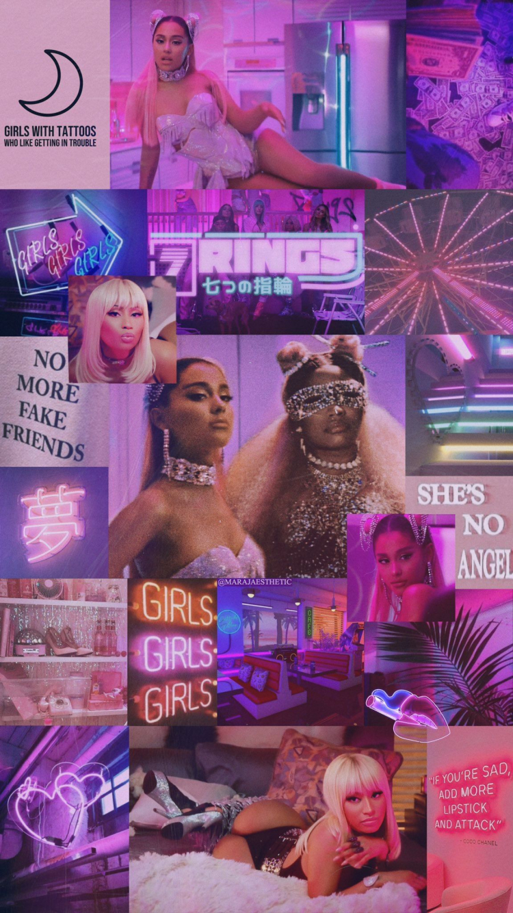 Free download Nicki x Ariana Grande Nicki minaj wallpaper Bad girl wallpaper [1152x2048] for your Desktop, Mobile & Tablet. Explore Ariana Grande And Nicki Minaj Aesthetic Wallpaper