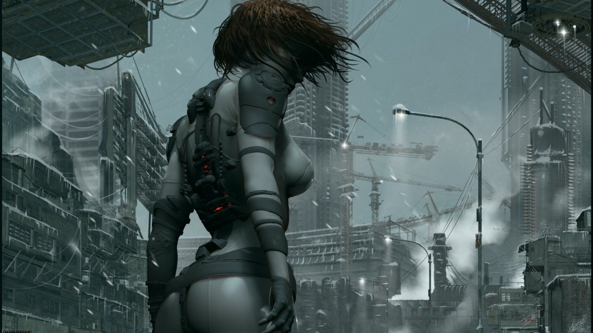 Female Futuristic Wallpaper