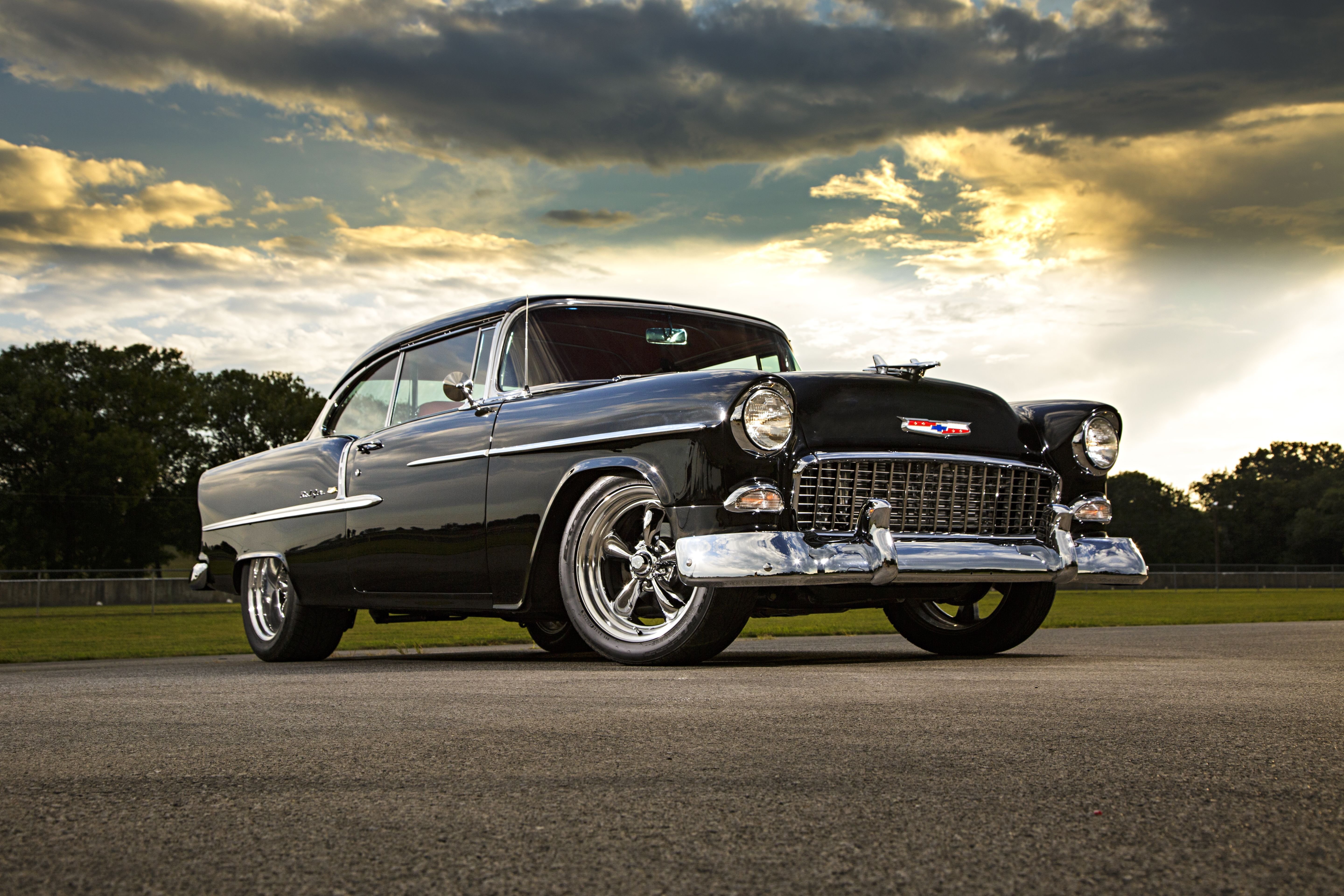1955, Chevrolet, Bel, Air, Custom, Hot, Rod, Rods, Retro, Belair Wallpaper HD / Desktop and Mobile Background