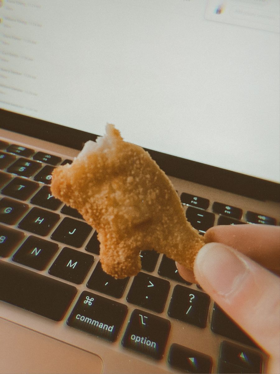 aesthetic photo- Dino chicken nugget no head. Dino chicken nuggets, Baked chicken nuggets, Chicken nuggets