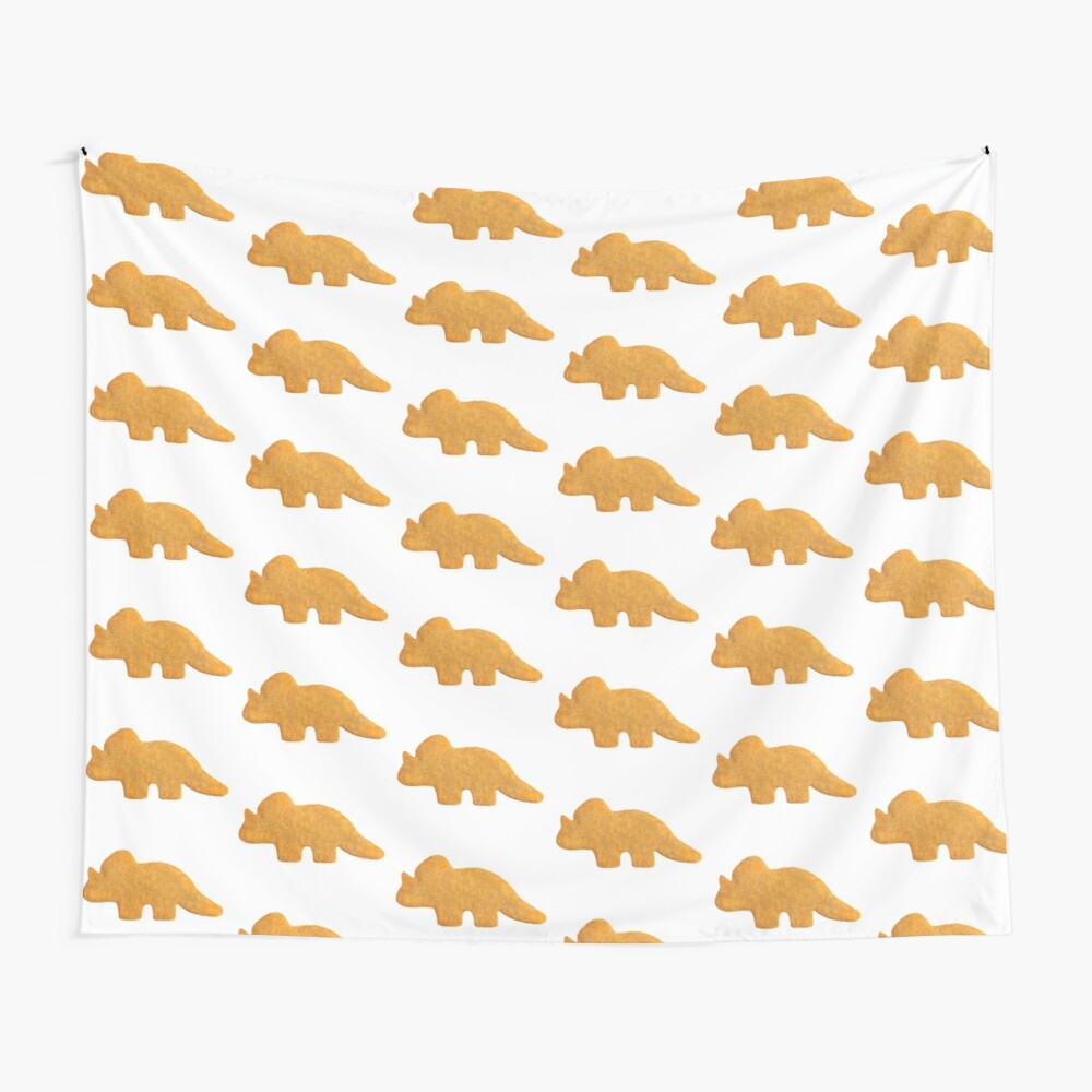 Dinosaur Chicken Nugget Tapestry