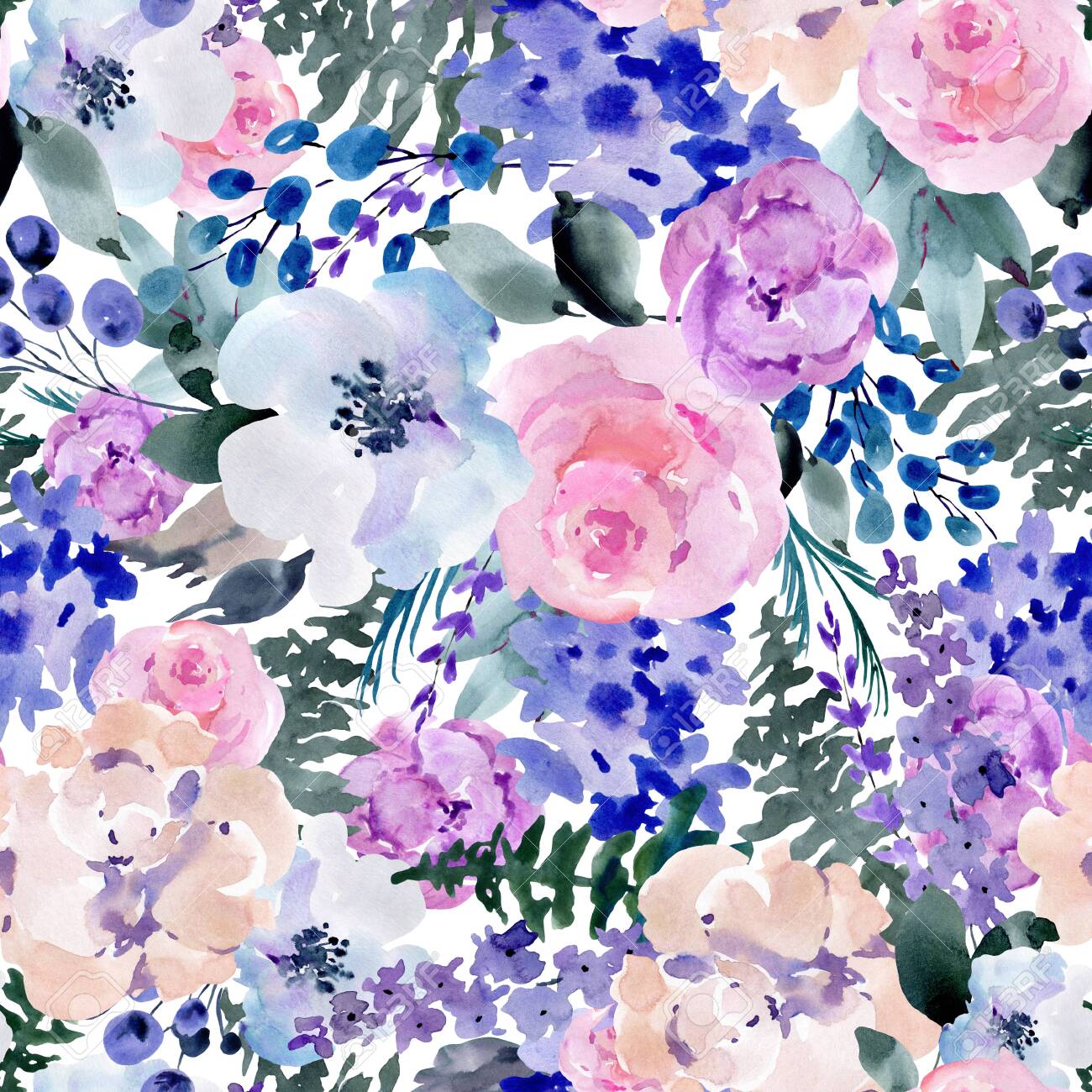 Watercolor Floral Summer Wallpaper