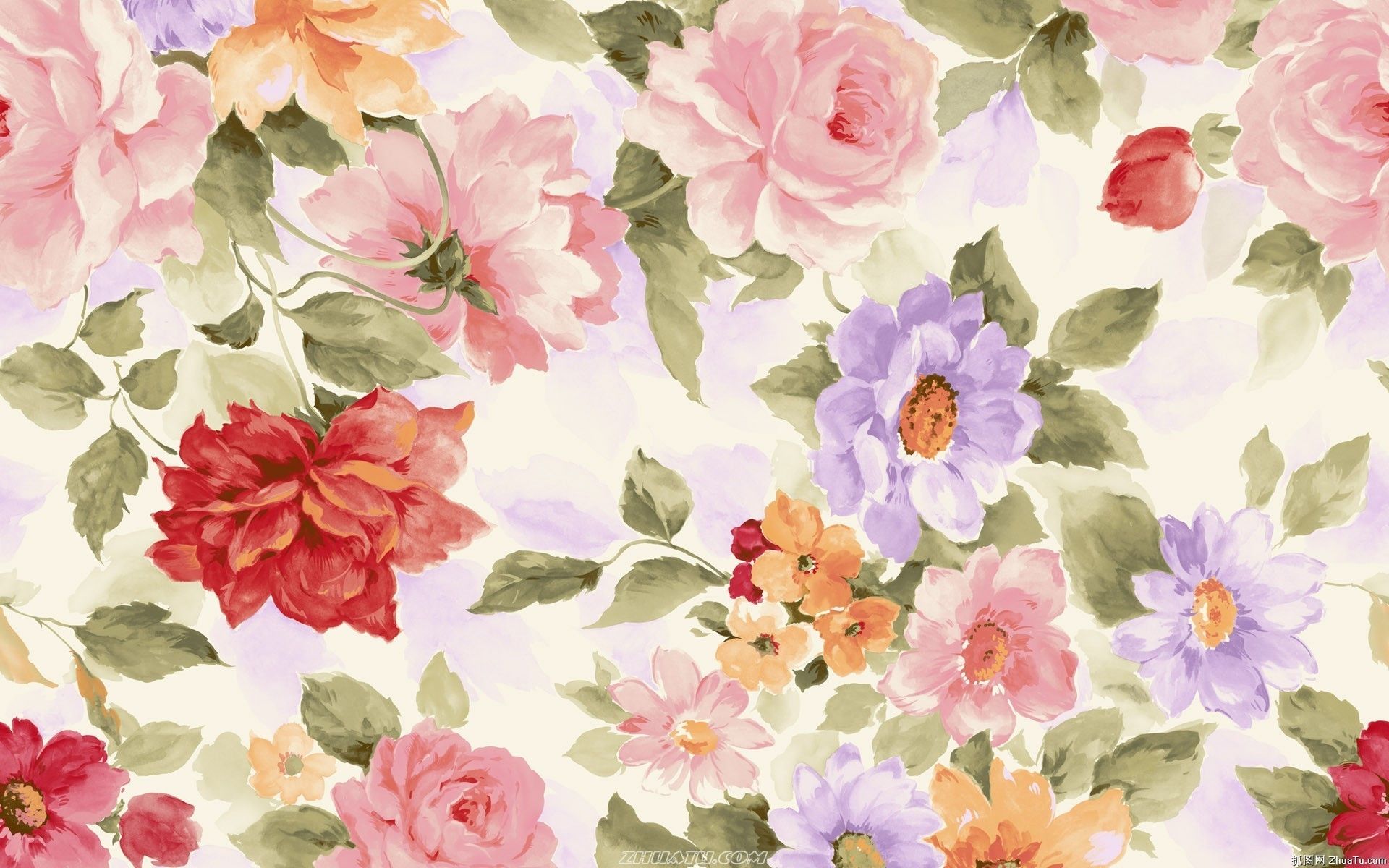 Watercolor Flower Wallpaper
