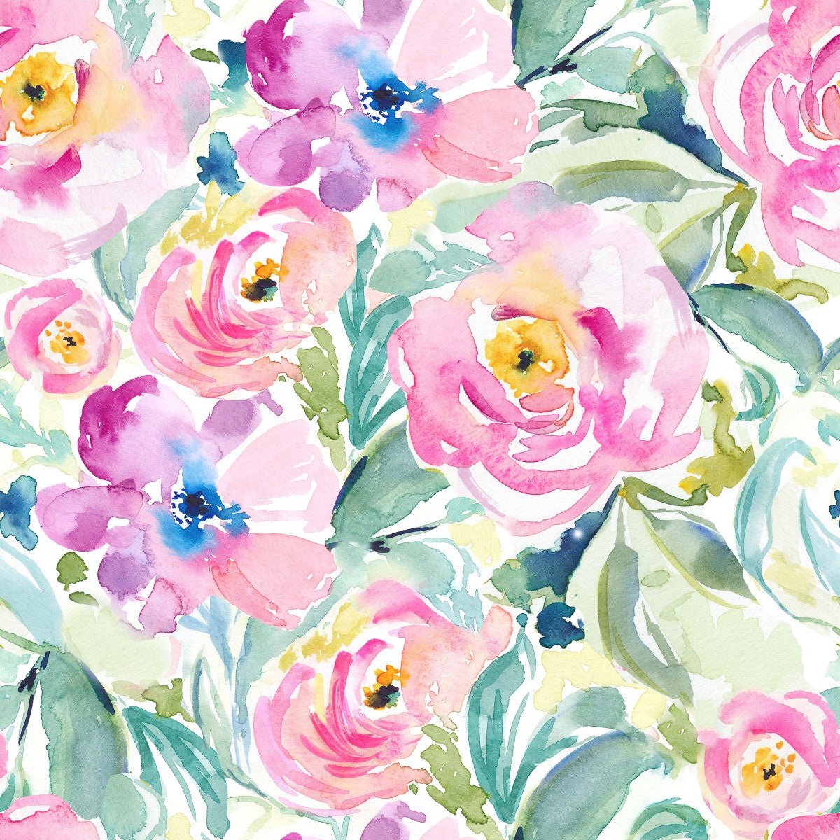 Watercolor Summer Flowers Wallpapers - Wallpaper Cave