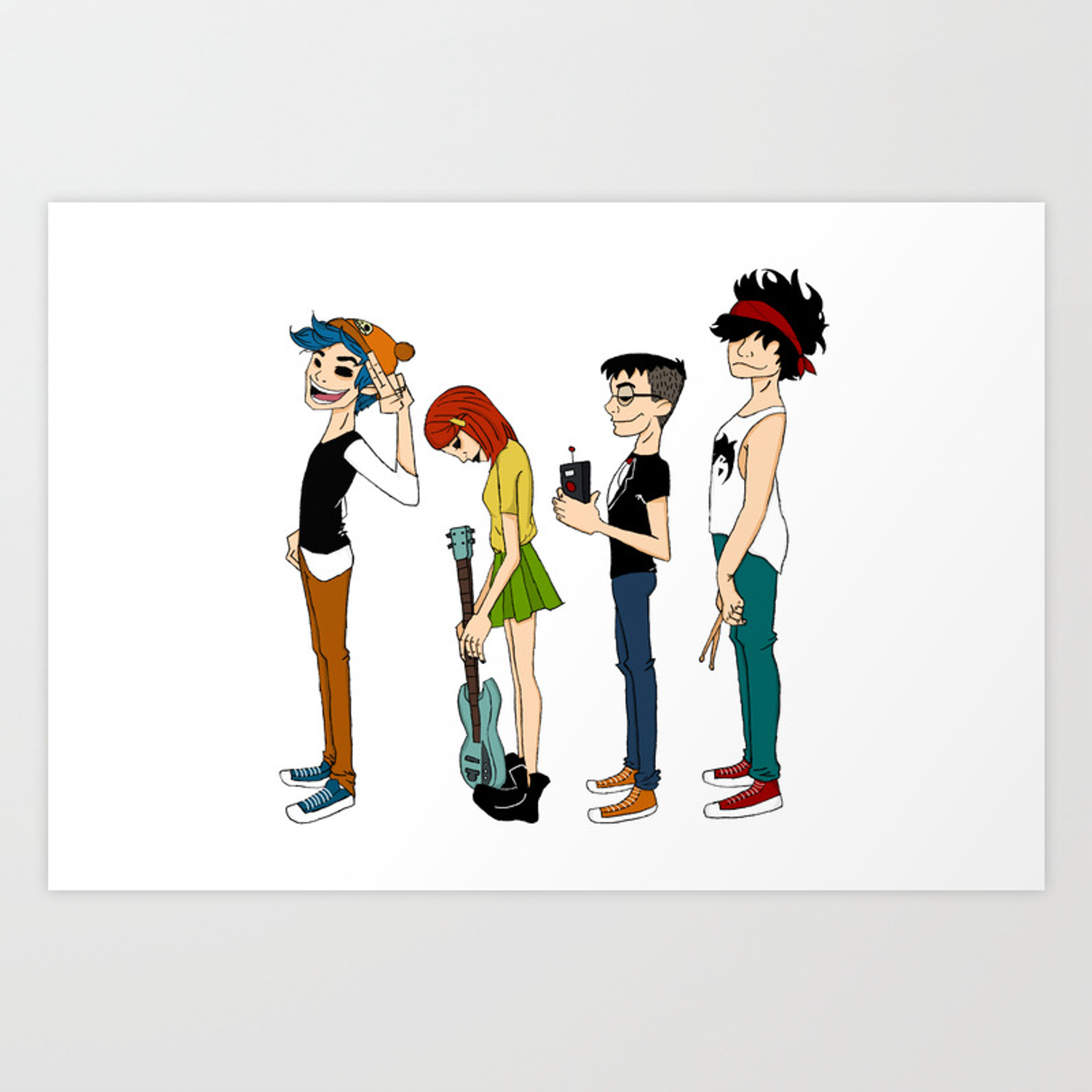 Grojband Art Print
