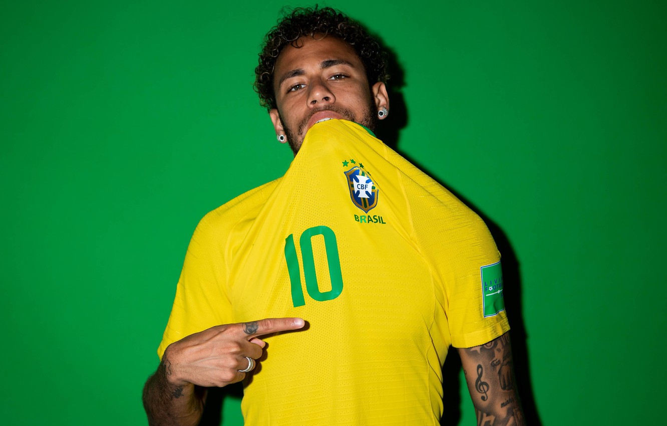 Wallpaper football, player, Neymar, Neymar, FIFA World Cup Russia - for desktop, section спорт