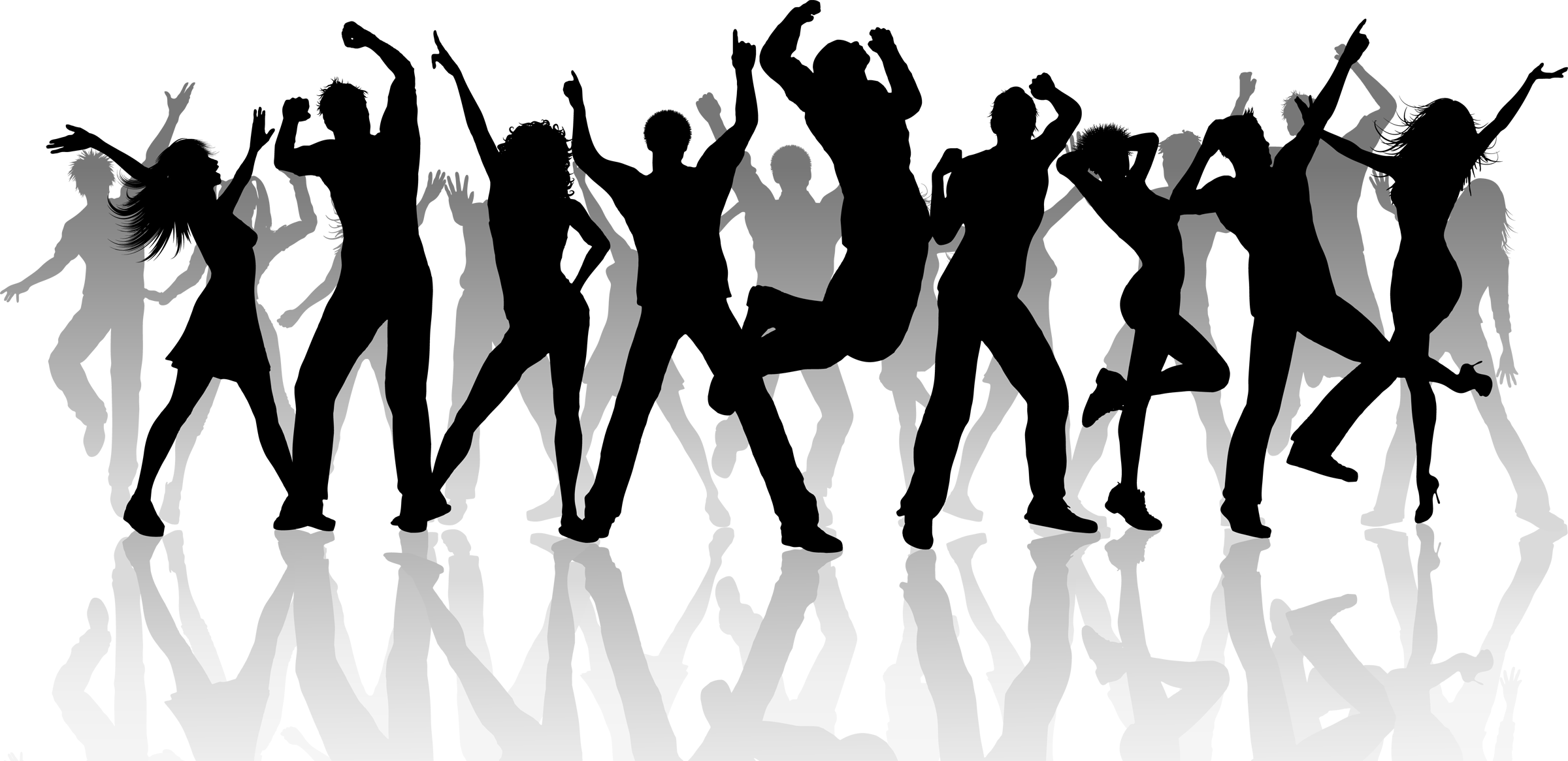 people dancing silhouette png