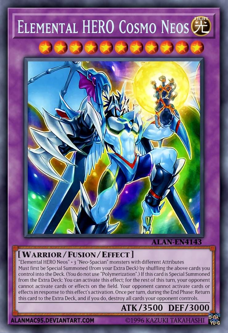 Elemental HERO Cosmo Neos by AlanMac95. Custom yugioh cards, Cards, Yugioh