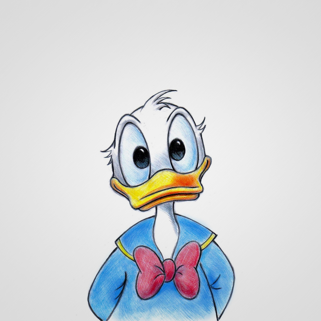 Donald Duck 1024 x 1024 iPad Wallpaper