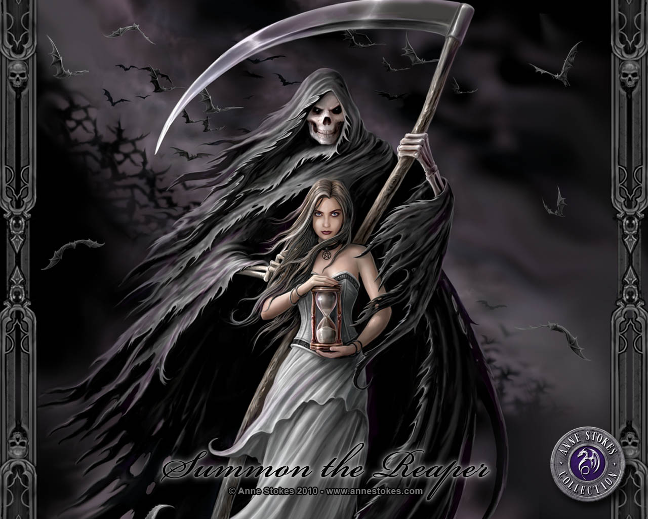 Desktop Wallpapers Scythe Anne Stokes Gothic Fantasy Death Fantasy 