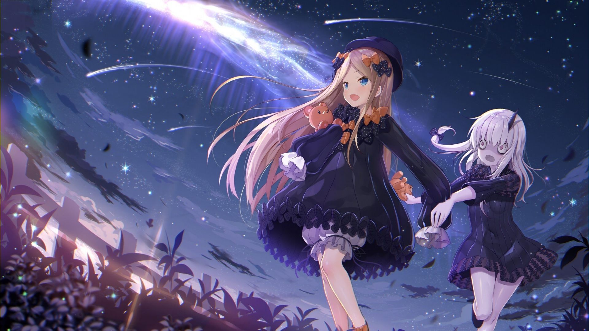 Desktop Wallpaper Anime Girls, Abigail Williams, Fate Grand Order, Lavinia Whateley, Outdoor, HD Image, Picture, Background, 1d2fc2