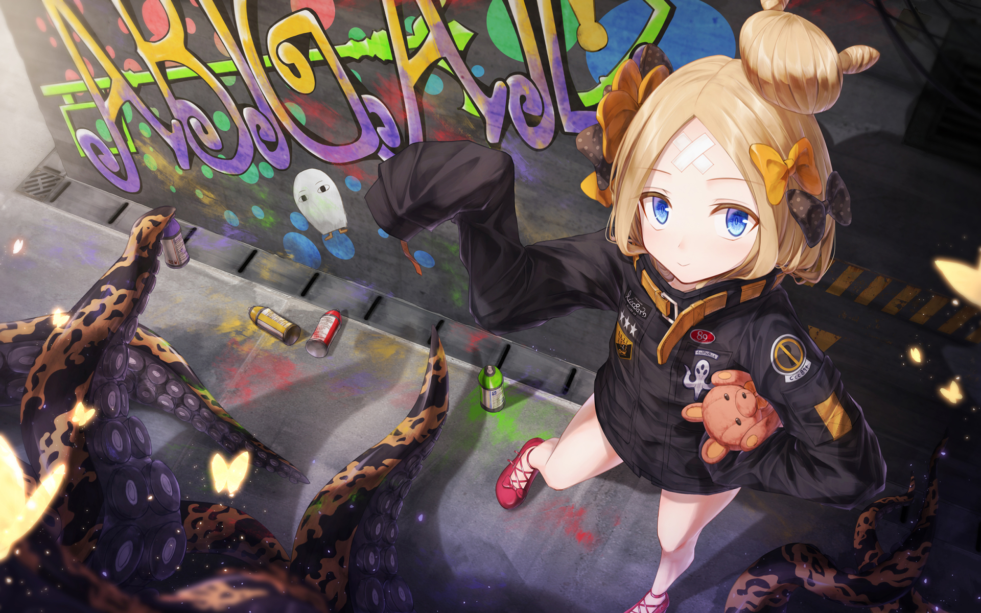 Download Wallpaper Abigail Williams, Street, Foreigner, Fate Grand Order, Art, TYPE MOON, Fate Series For Desktop With Resolution 1920x1200. High Quality HD Picture Wallpaper