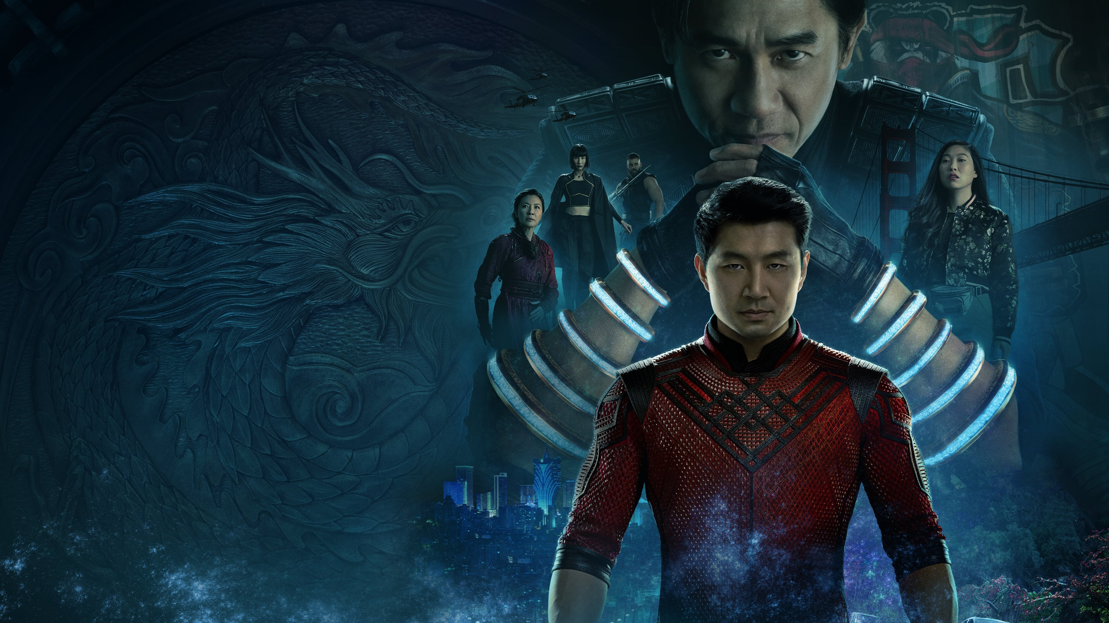 Awkwafina Menger Zhang Shang Chi Simu Liu Tony Leung Chiu Wai Wenwu 4K HD Shang Chi And The Legend Of The Ten Rings Wallpaper