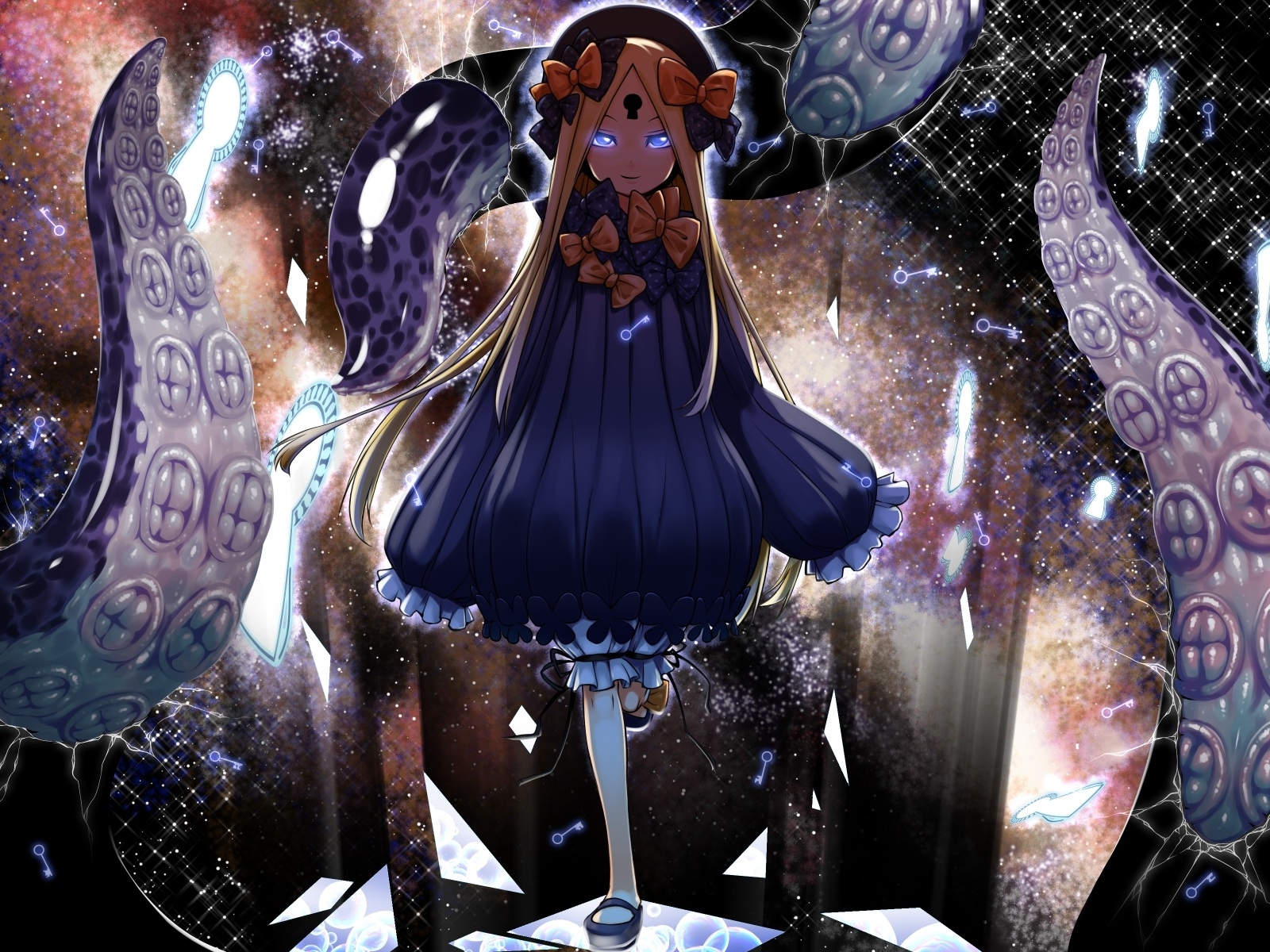 Wallpaper Blonde, Blue Eyes, Fate Grand Order, Abigail Williams, Loli:1600x1200