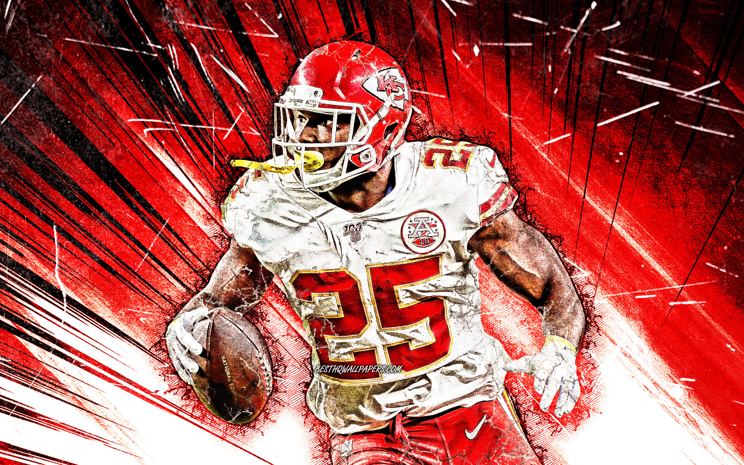 Lesean Mccoy, Grunge Art, Running Back, Kansas City Verstappen Wallpaper 2019