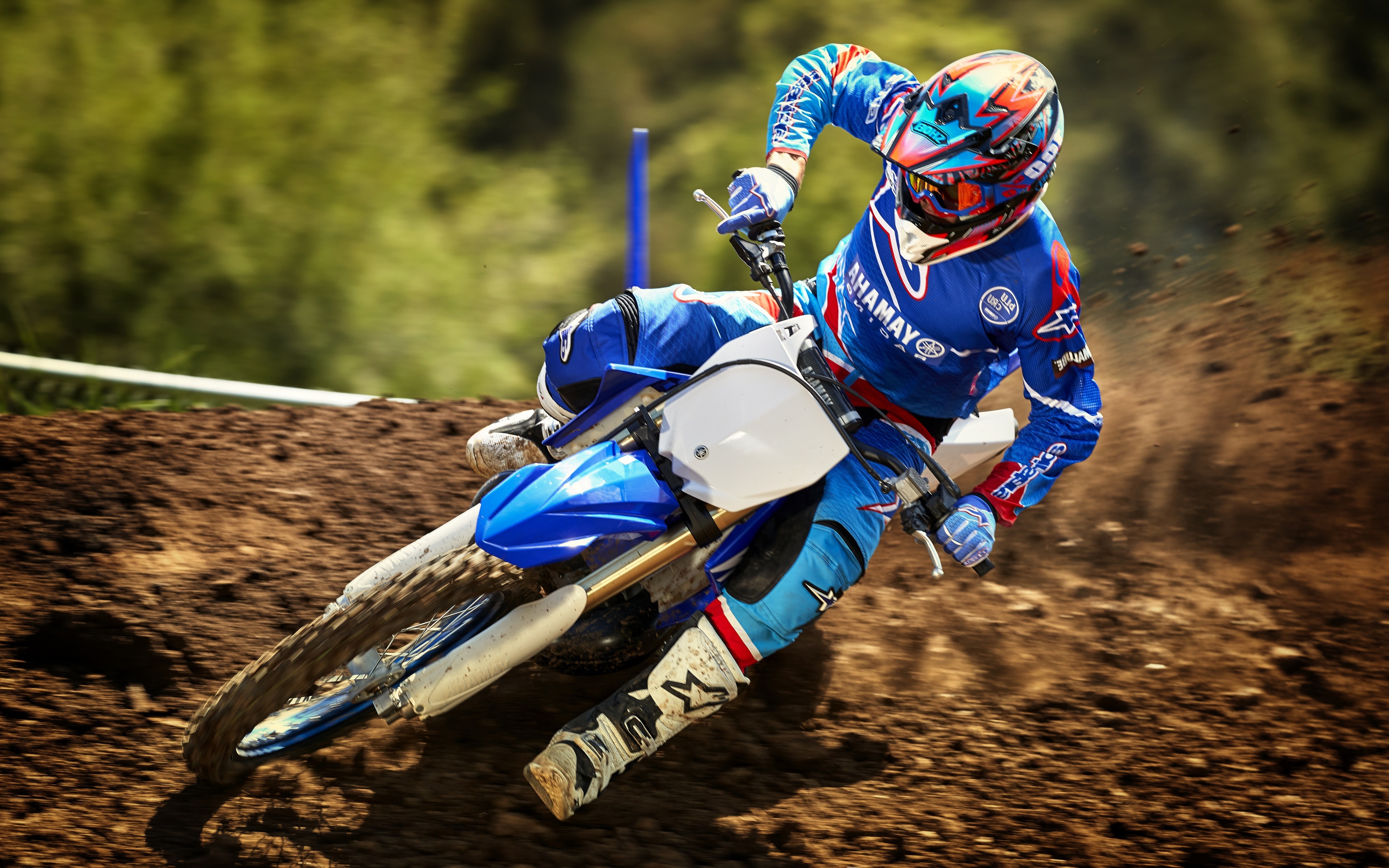 Wallpaper Motocross, Motorcycle Sport, Yamaha Yz250:4000x2500