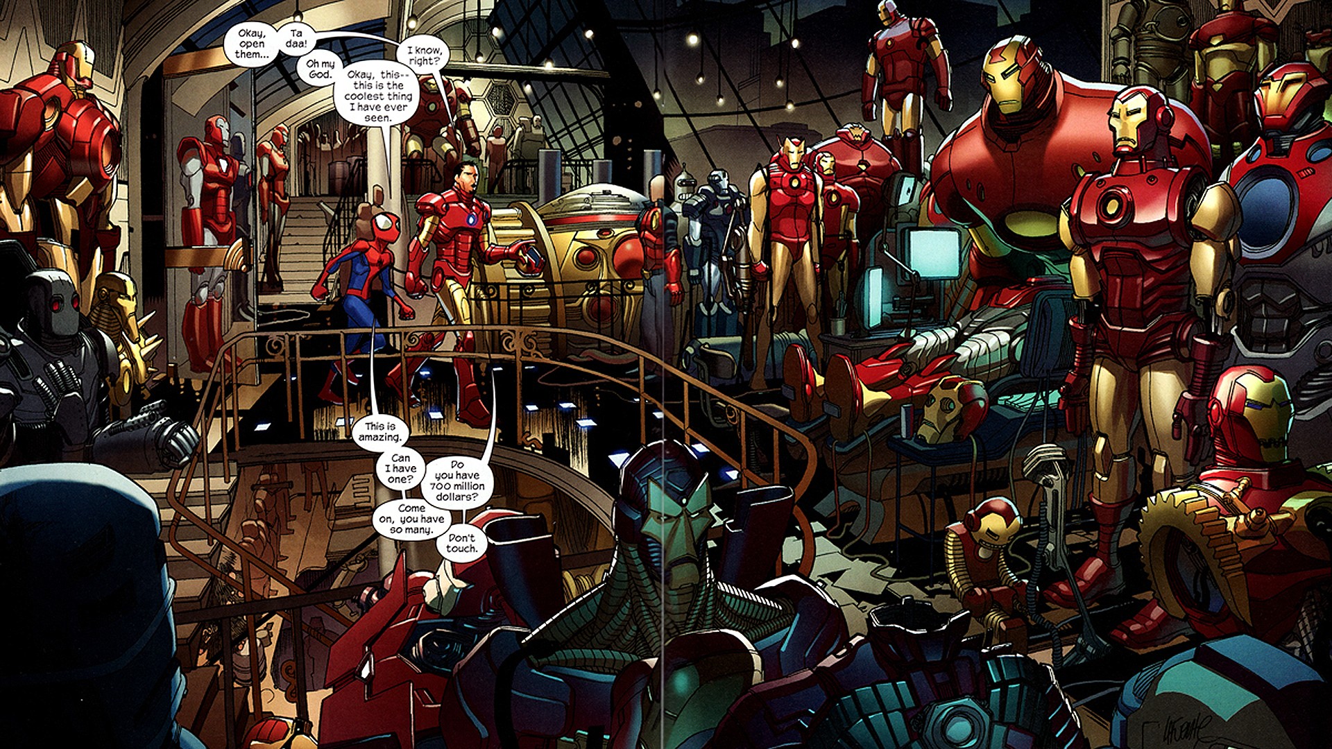 iron, Man, Comics, Tony, Stark, Marvel, Comics, Ultimate, Spider man Wallpaper HD / Desktop and Mobile Background