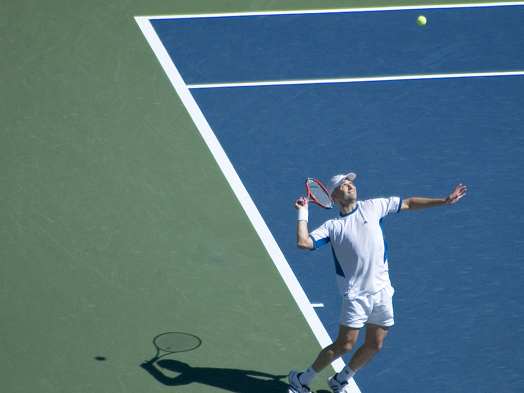 Agassi serve US open