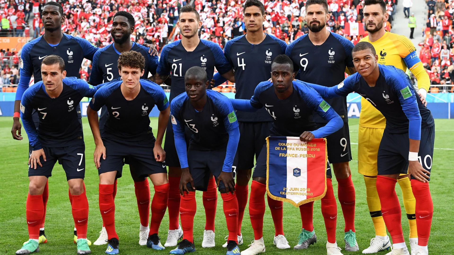 France Football Starting Eleven Squad for 2018 Russia World Cup Wallpaper. Wallpaper Download. High Resolution Wallpaper