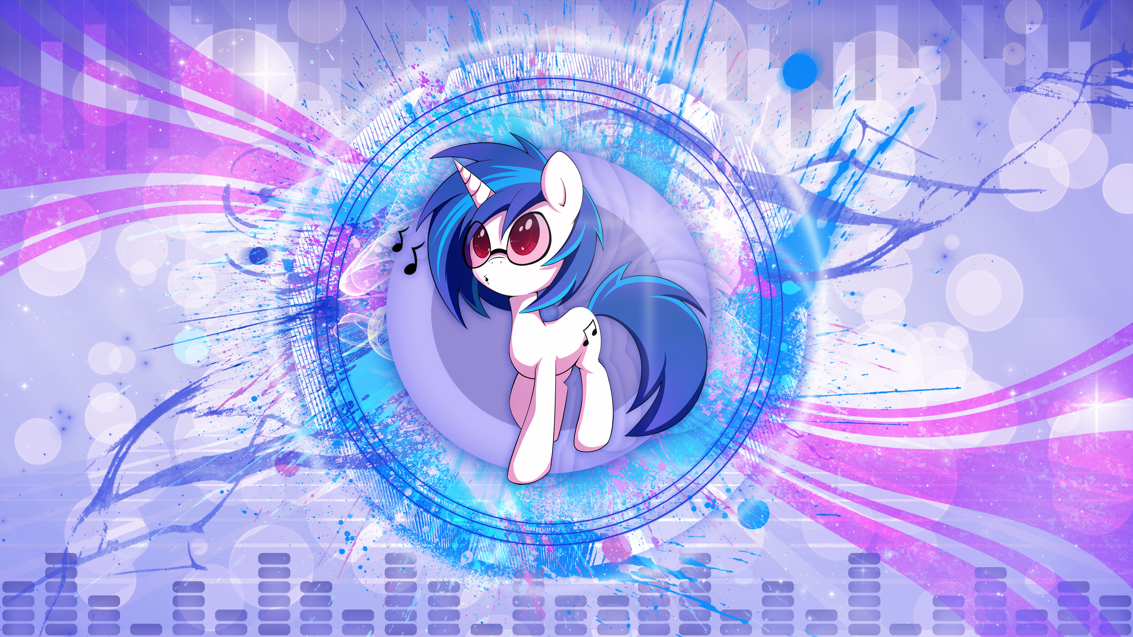 Vinyl Scratch wallpaper v2 by skrayp and SmittyG. Cartoon Hangover wallpaper. My Little Wallpaper are Magic