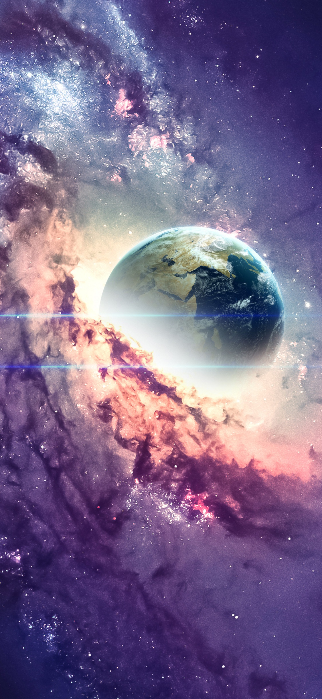 Earth Wallpaper 4K, Nebula, Galaxy, Space