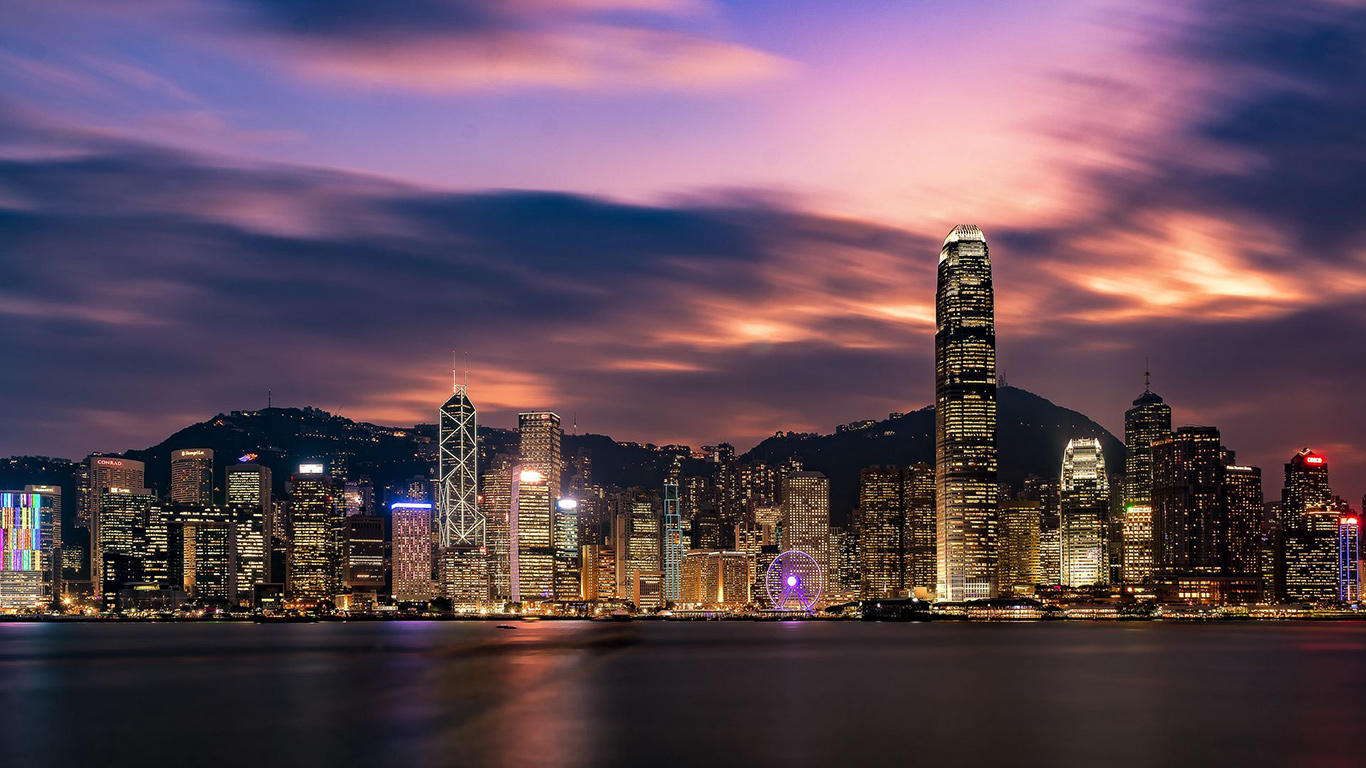 Skyscrapers, Buildings, Night, City HD Wallpaper Free Download