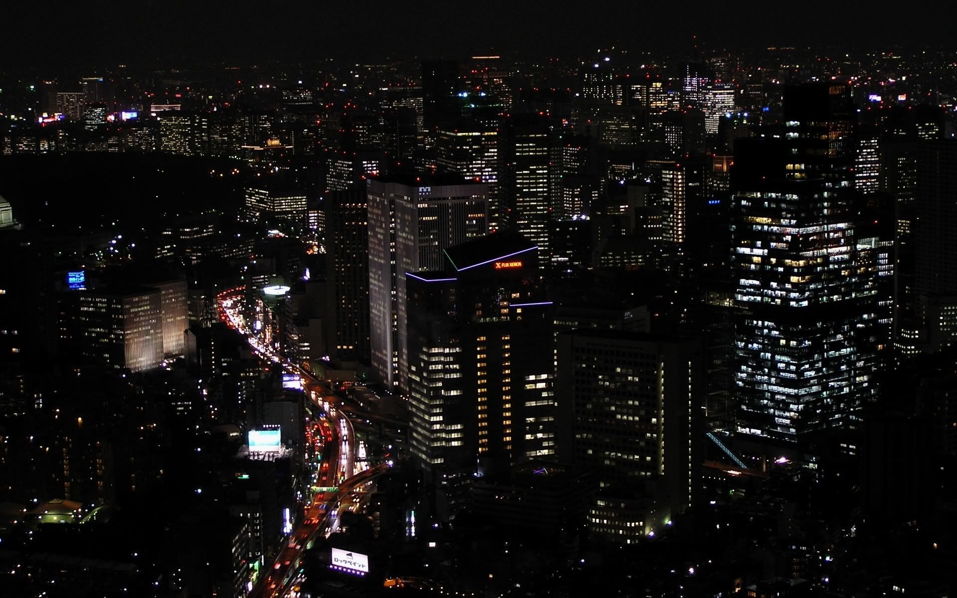 Aesthetic City Night Wallpaper