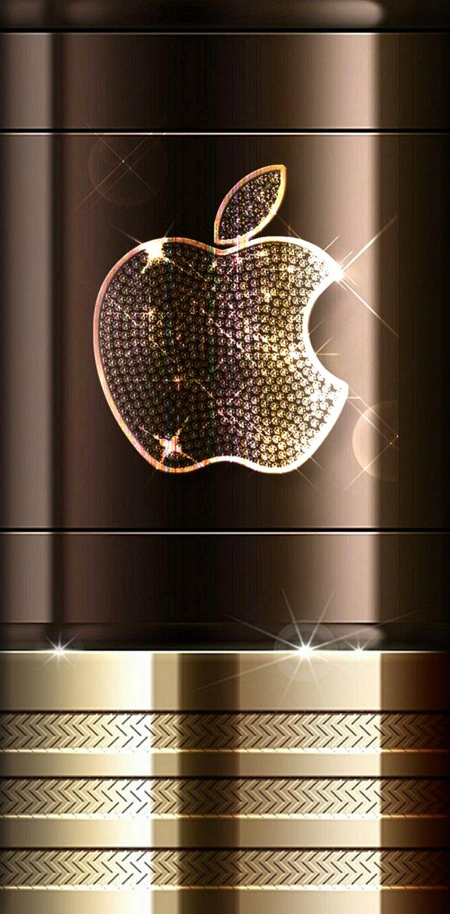 Bown and Gold Apple wallpaper