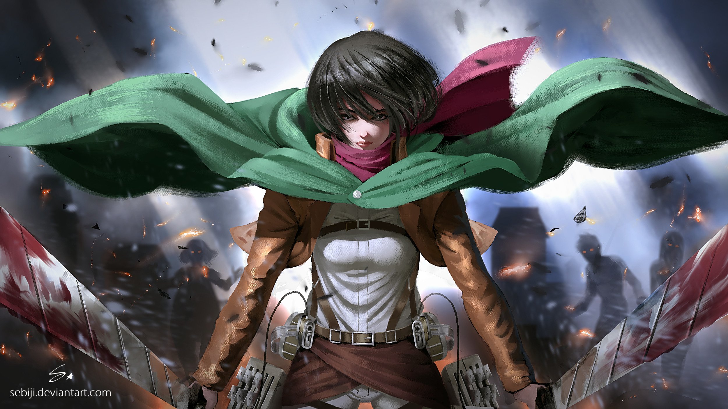 Sebijy - #Mikasa From The Famous Manga Anime Attack On Titan. I Love This Character, I Think She Is One Of The Most Beautiful Powerful Character Designed This Decade. Hope You Like It :) #