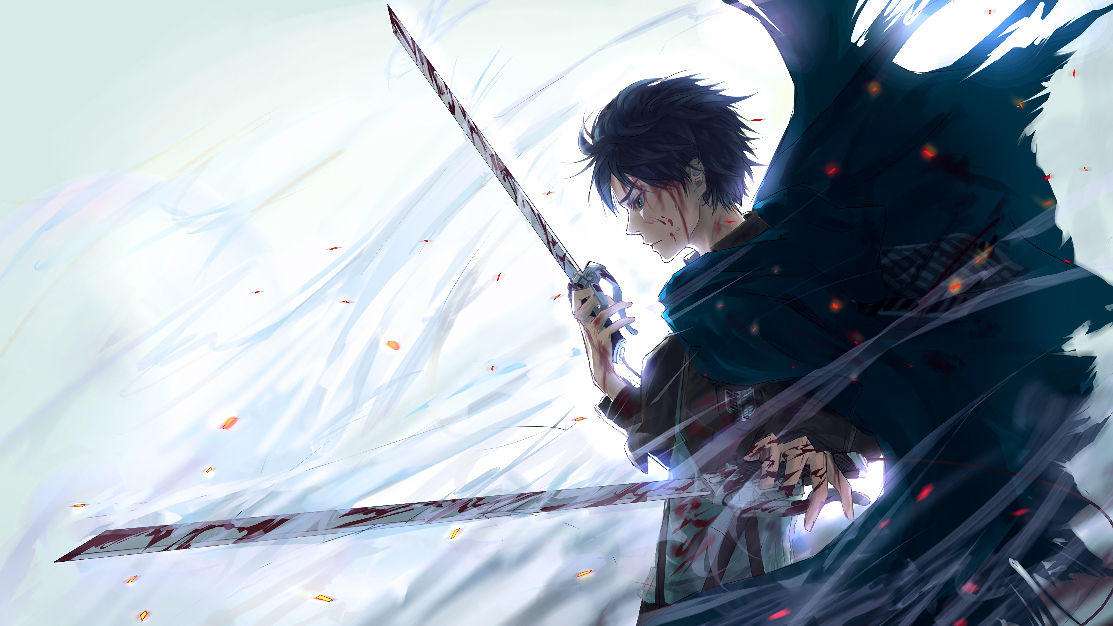 Eren Attack on Titan 4K Wallpaper