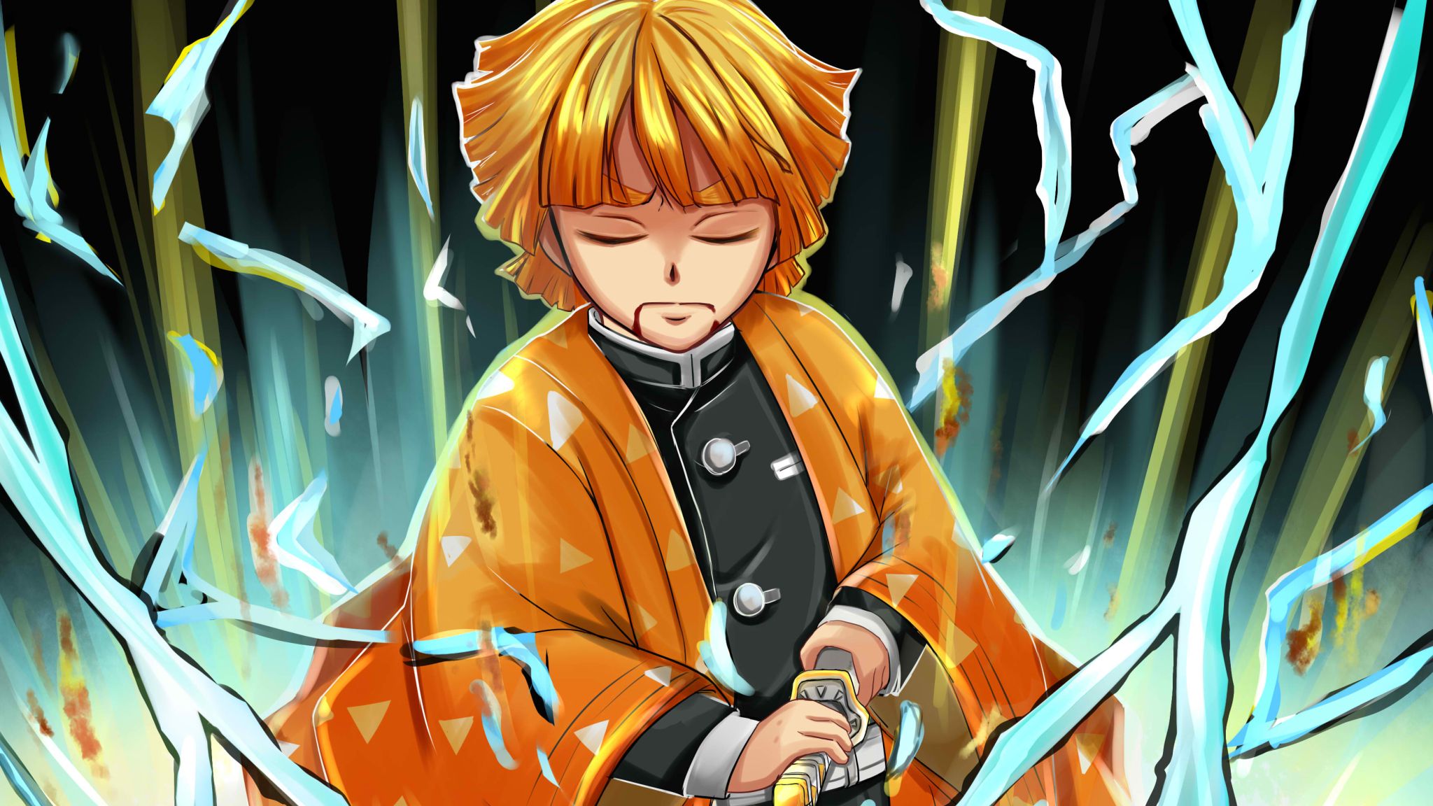 Zenitsu 4K Wallpaper