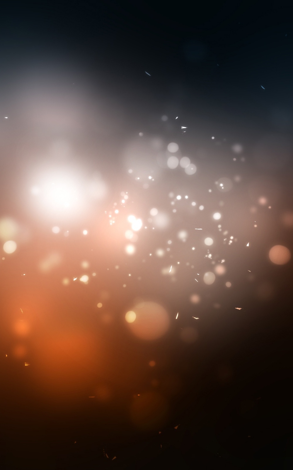 Abstract Blue Lights Mobile Wallpaper