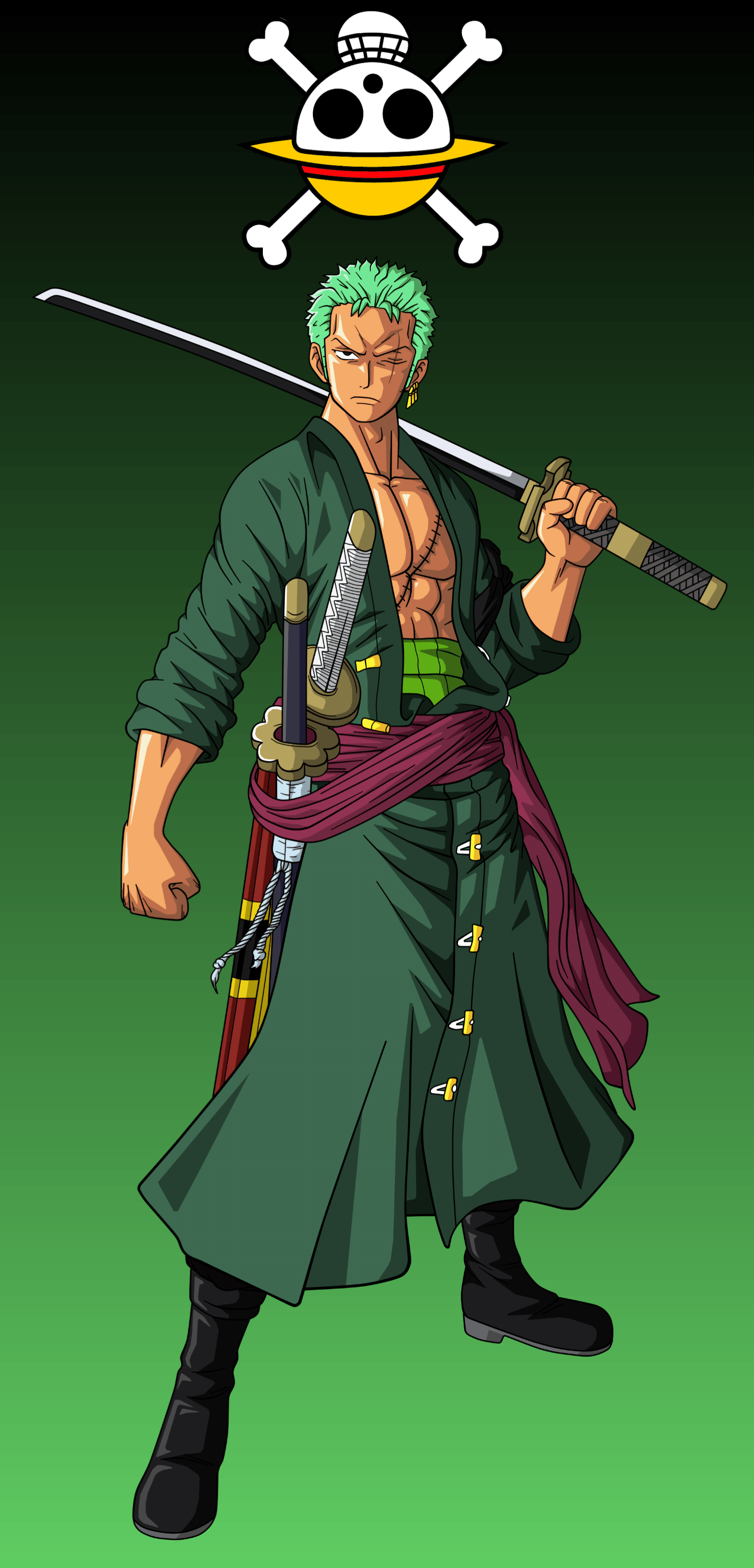 Roronoa Zoro, one, piece, sword, HD phone wallpaper