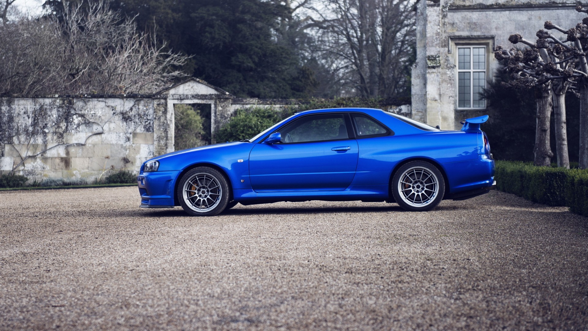 cars, Parking, Rims, Blue, Cars, Nissan, Skyline, Gt r, R34 Wallpaper HD / Desktop and Mobile Background
