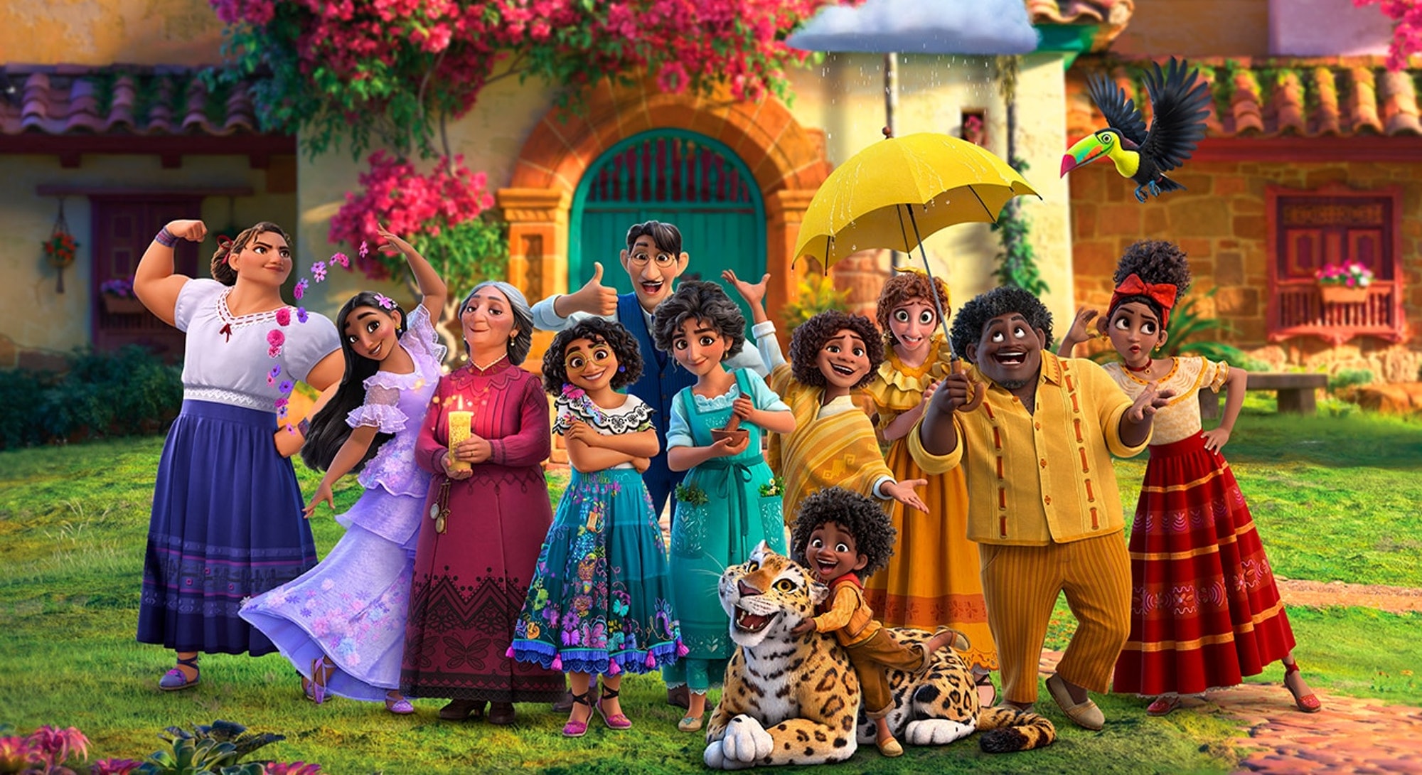 The 'Encanto' Cast & Their Characters In Side By Side Photo