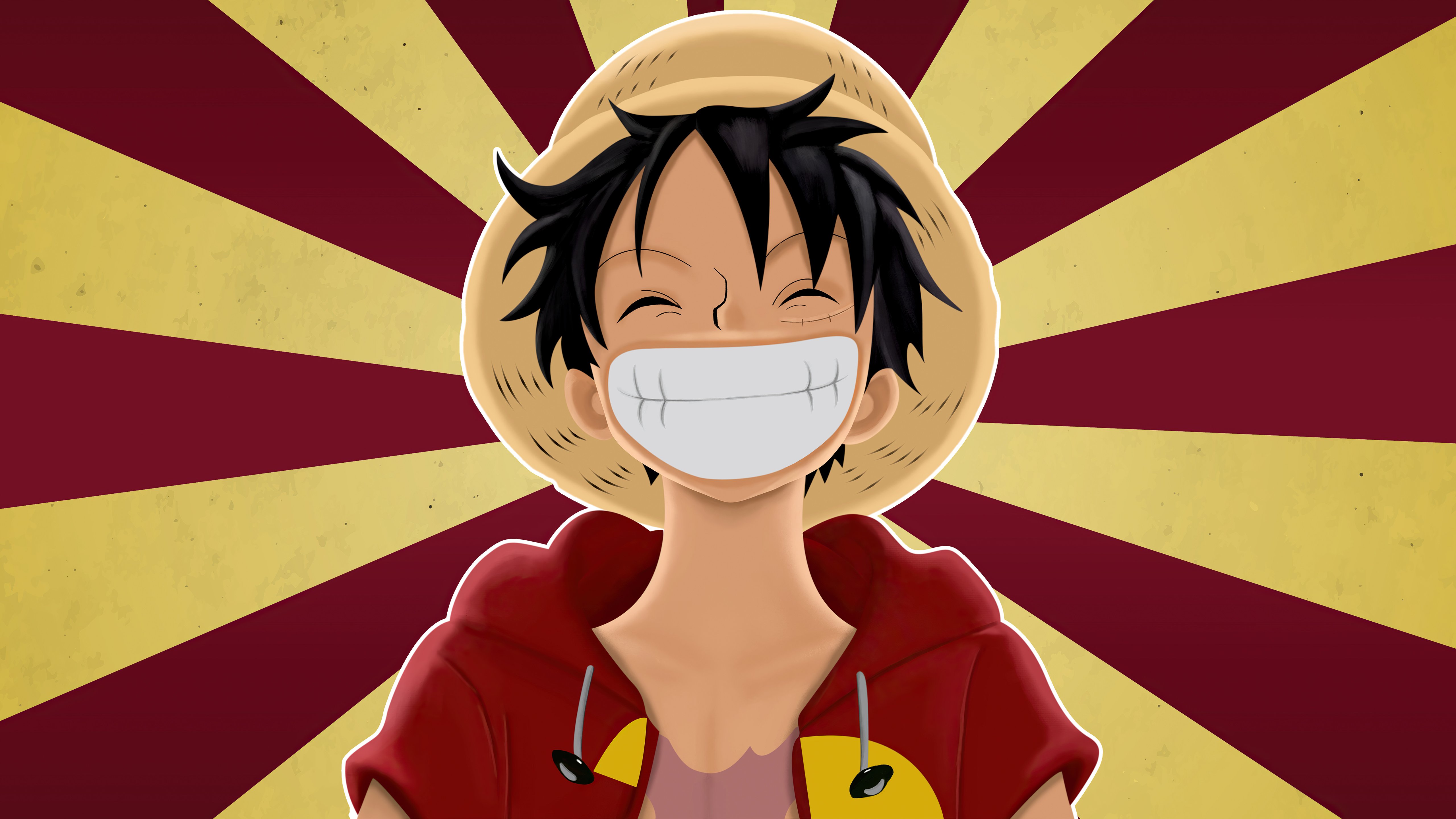 KID LUFFY BY SHANTO, animation, anime luffy, one piece, HD phone wallpaper