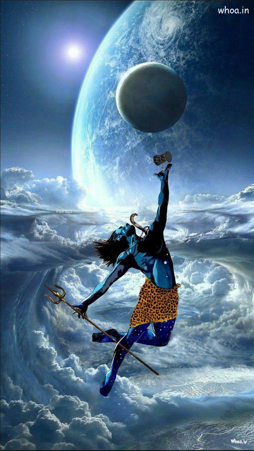 Cosmic Shiva 4K Wallpaper