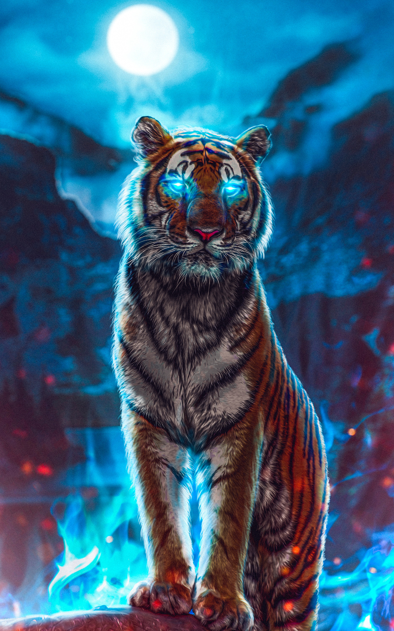 Galaxy Tiger Wallpaper Free Galaxy Tiger Background