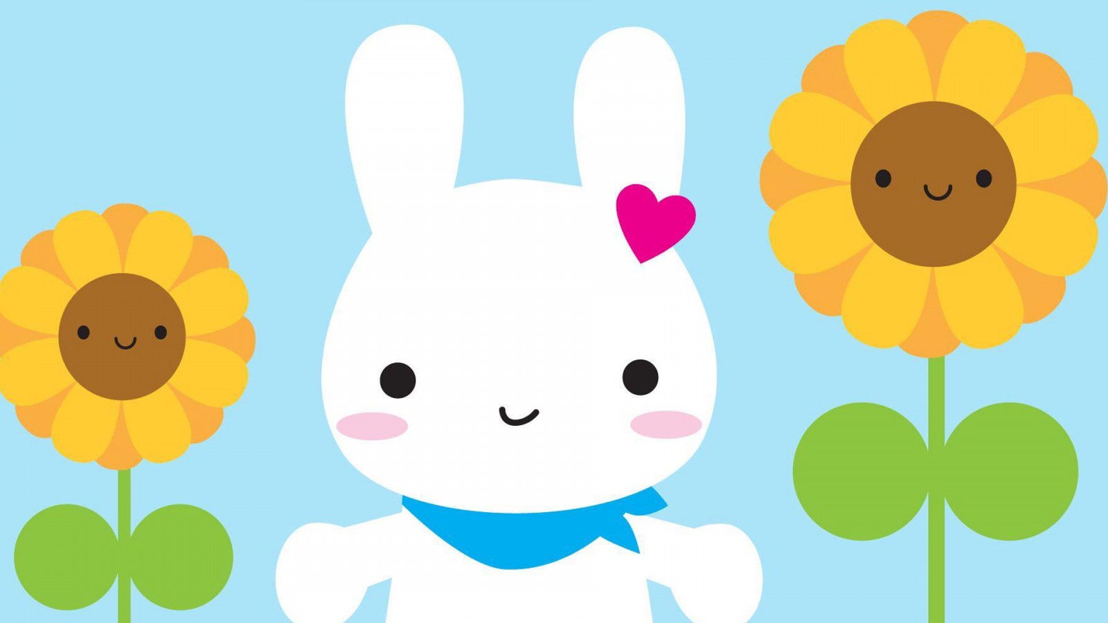 Cute Kawaii And Sunflowers HD Kawaii Wallpaper