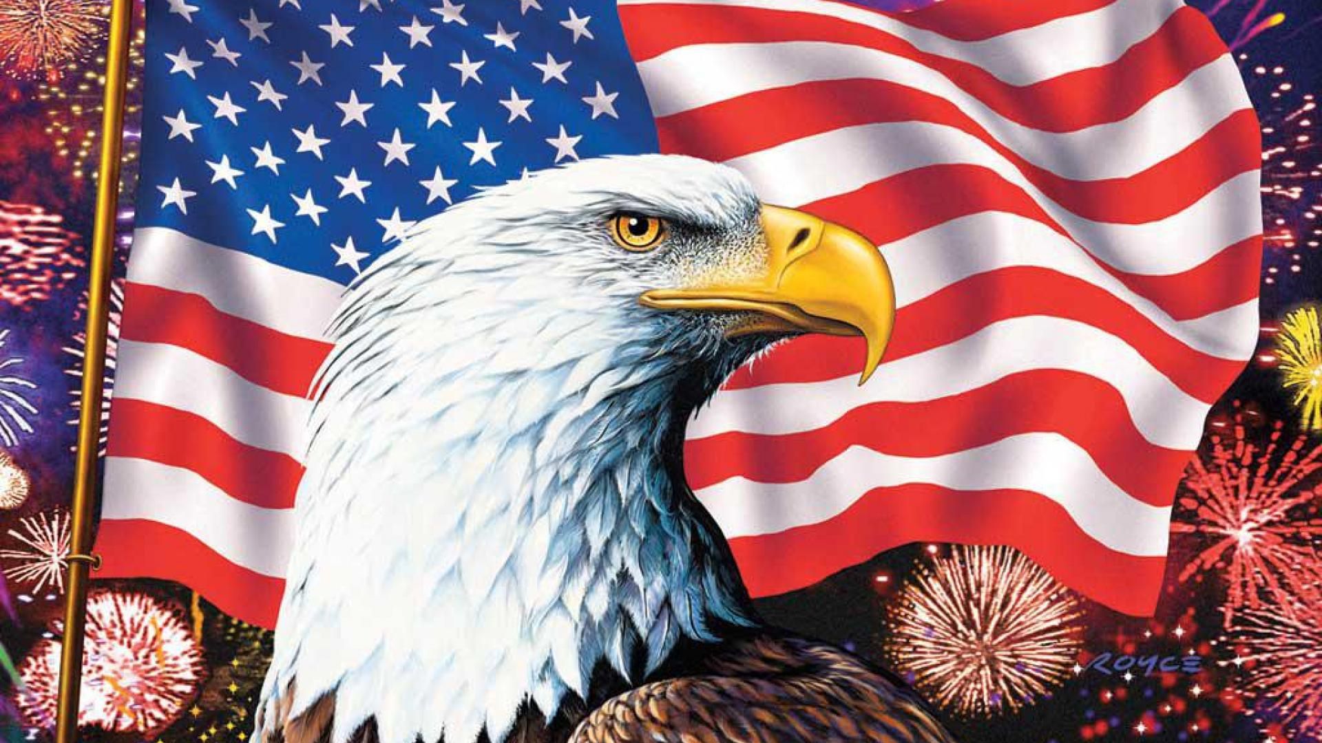 American Flag Bald Eagle Symbols Of America HD Wallpaper