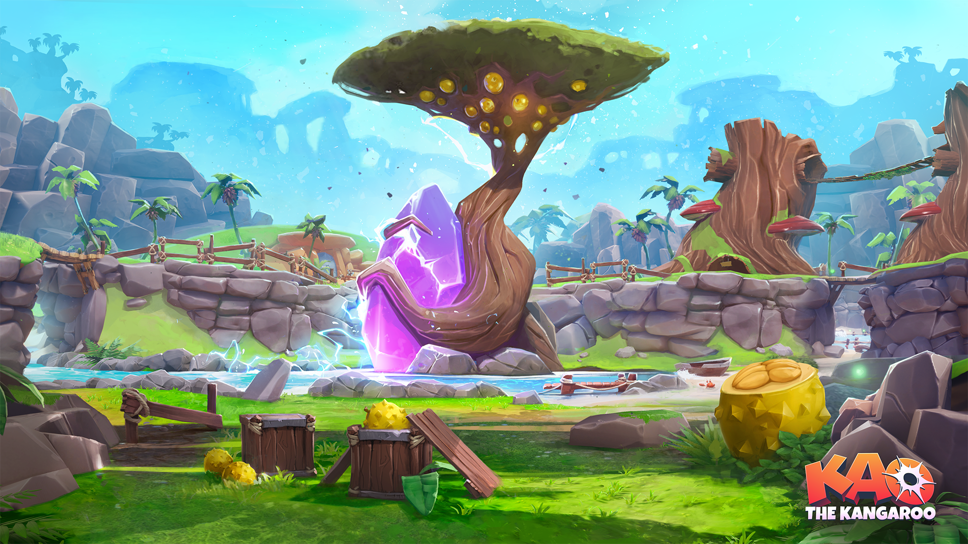 An artwork from the game we're currently working on, Kao the Kangaroo do you like it?