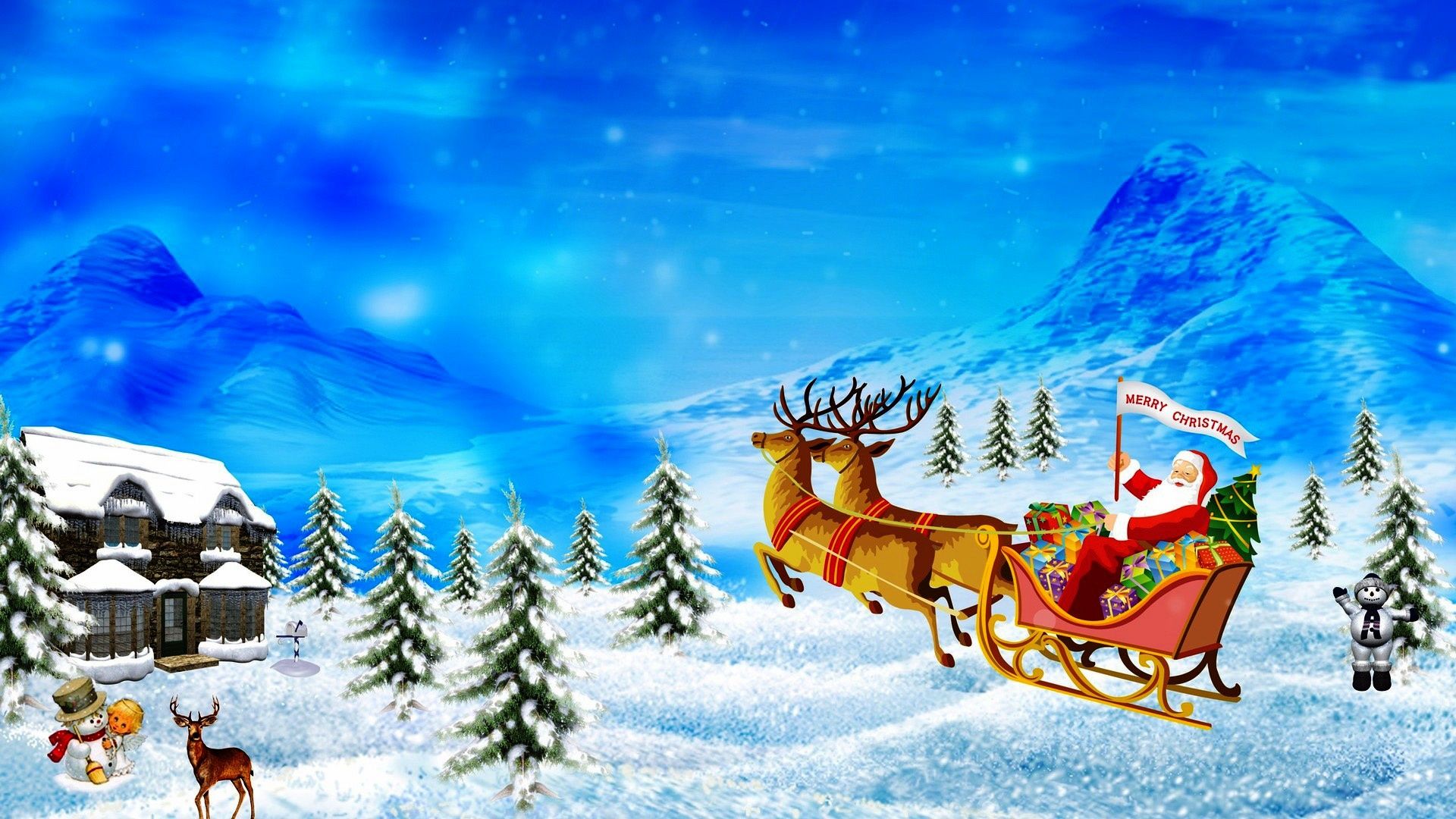 Free download Download Santa Claus Is Coming To Town Wallpaper [1920x1080] for your Desktop, Mobile & Tablet. Explore Santa Claus Wallpaper for Walls. Santa Claus Wallpaper for Walls