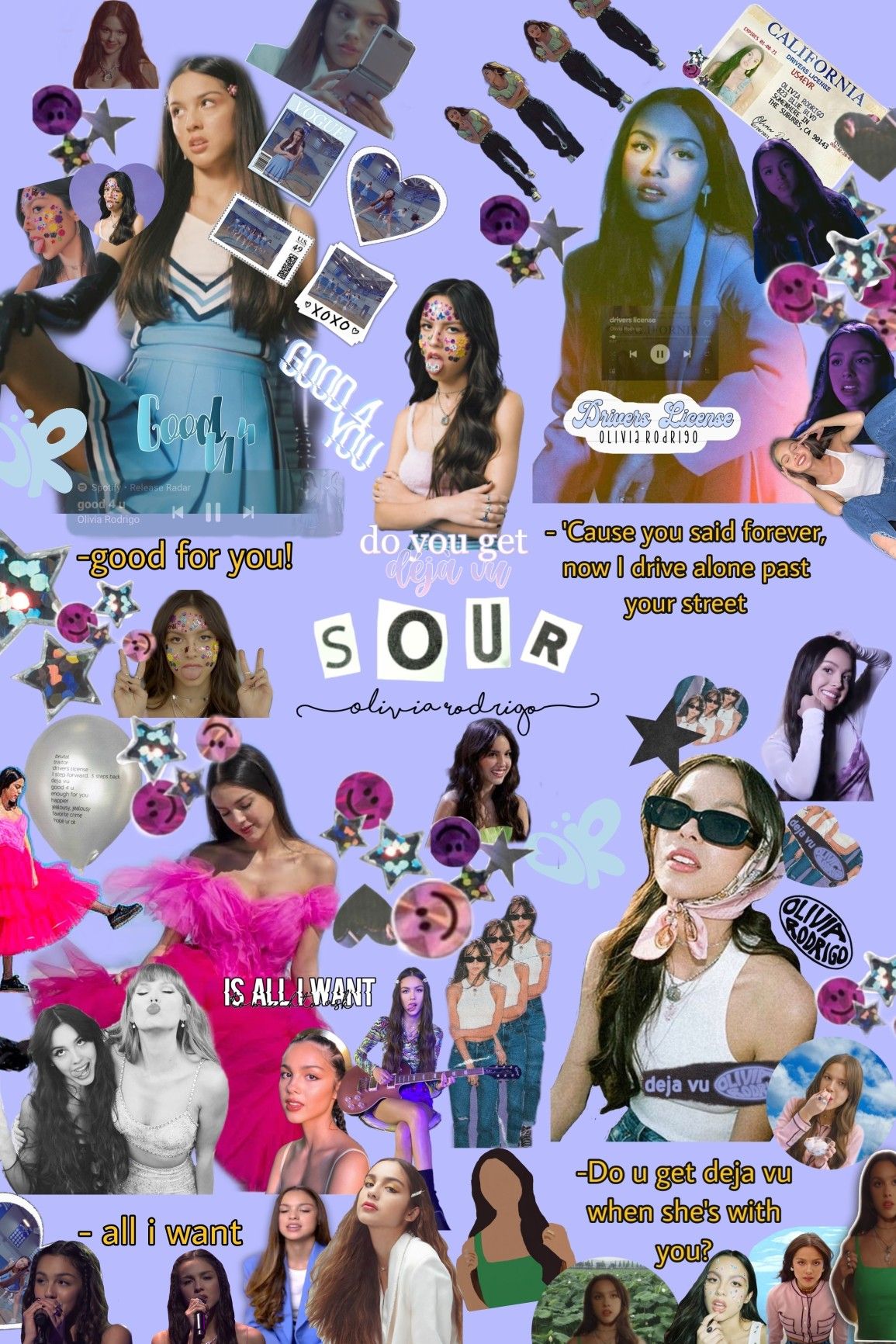Olivia Rodrigo Collage Wallpapers Wallpaper Cave