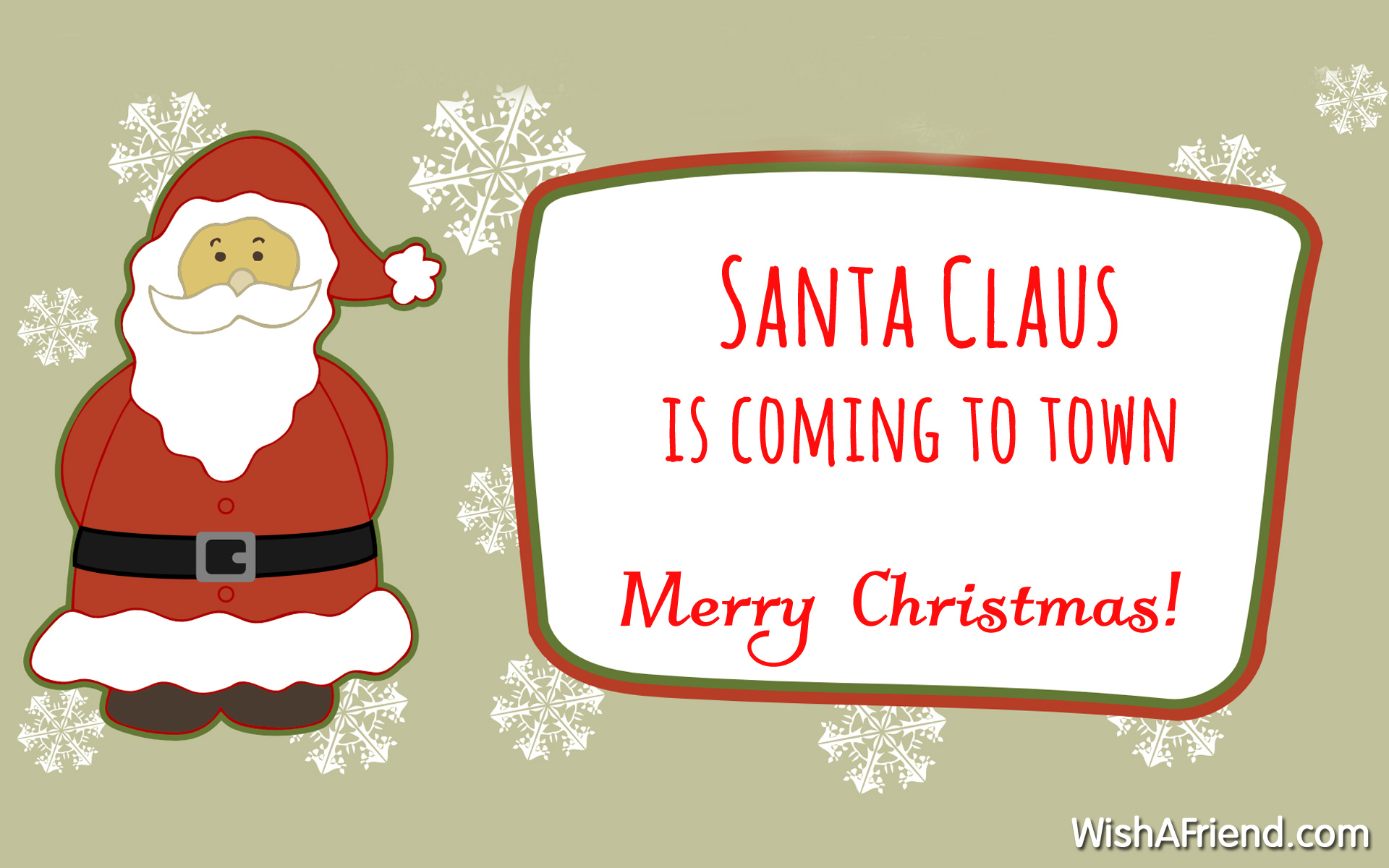 Santa Claus is coming to town, Christmas Santa Claus