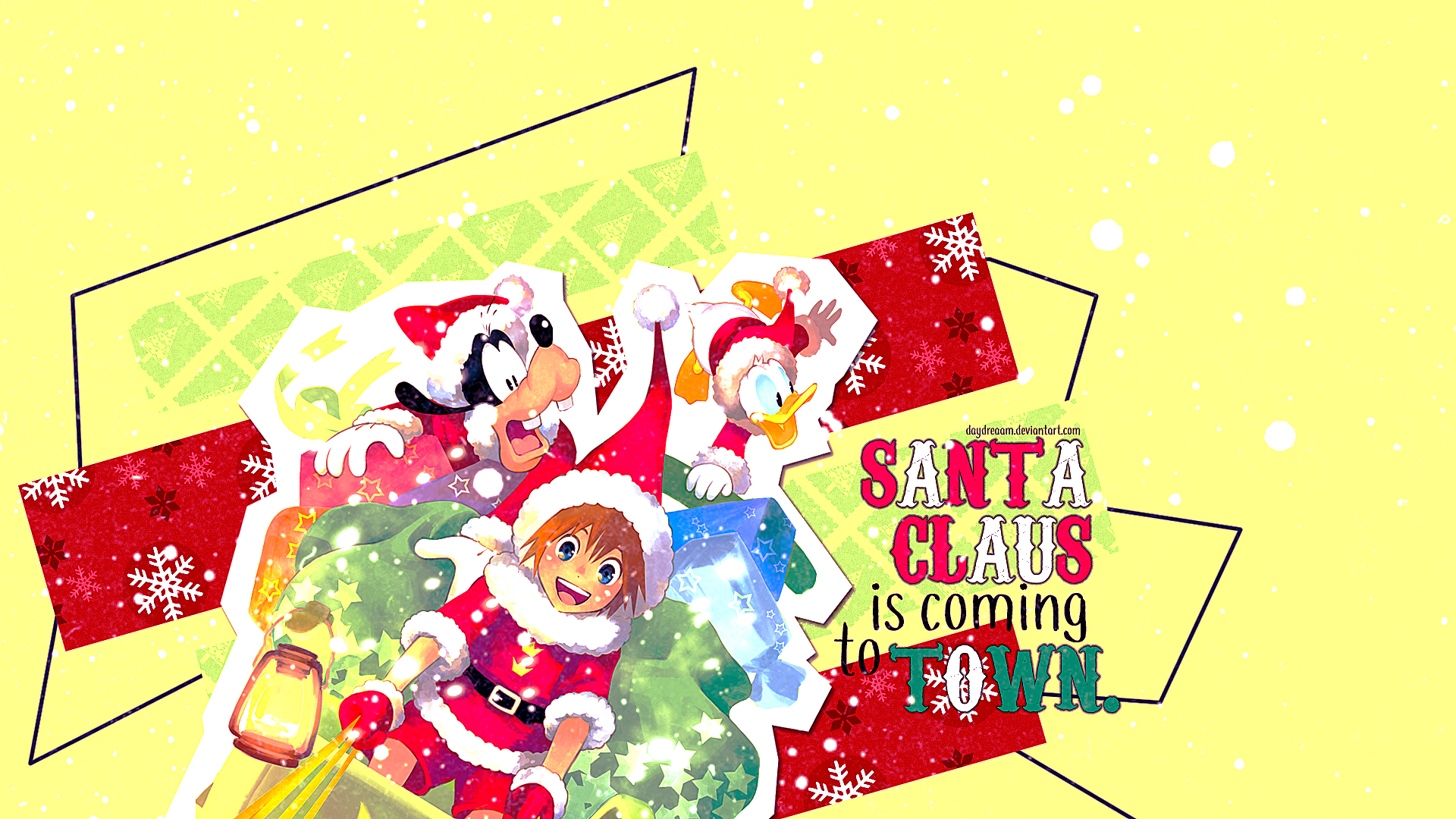 Kingdom Hearts Wallpaper: Santa Claus is Coming to Town